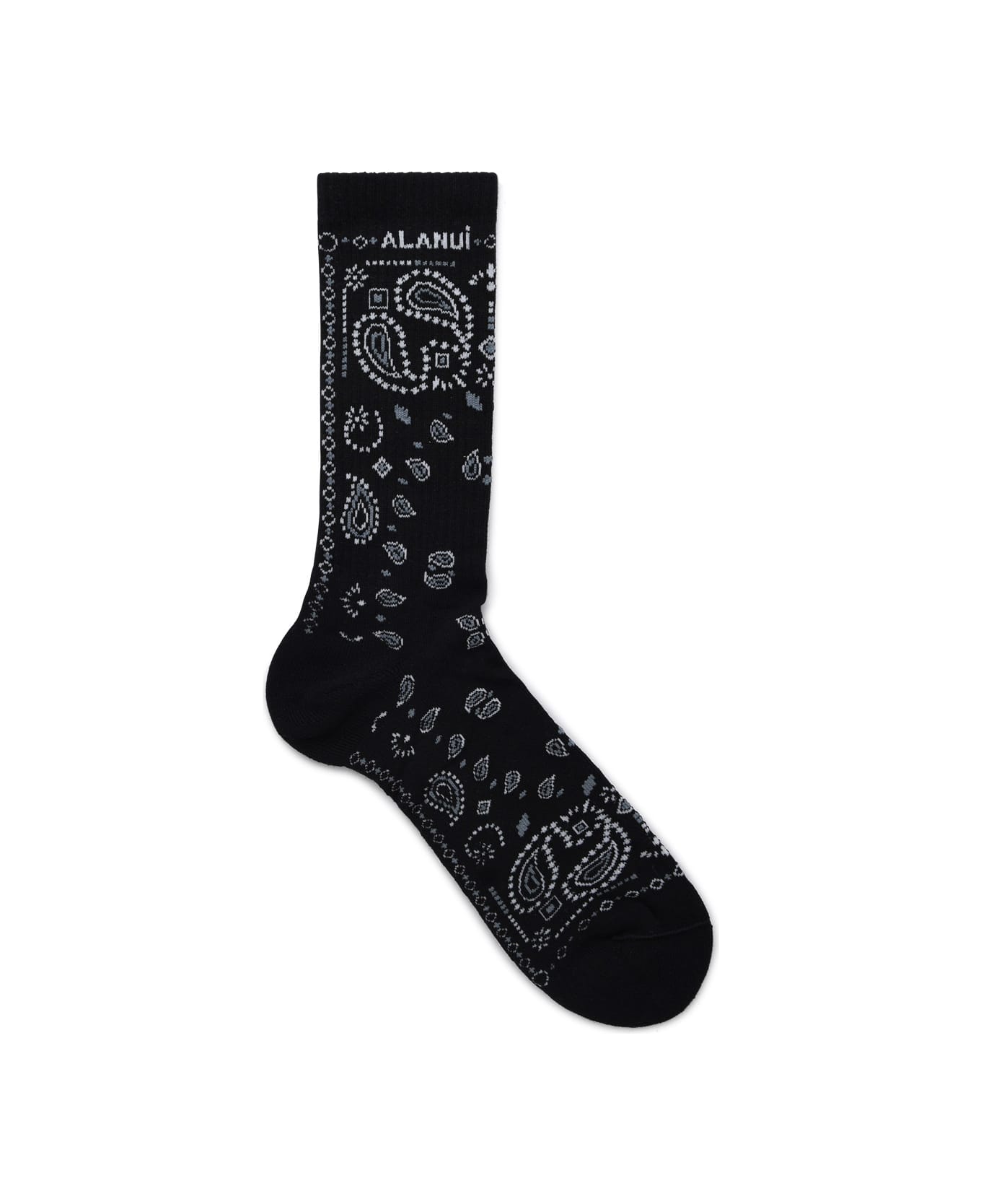 Alanui Black Cotton Socks - Black