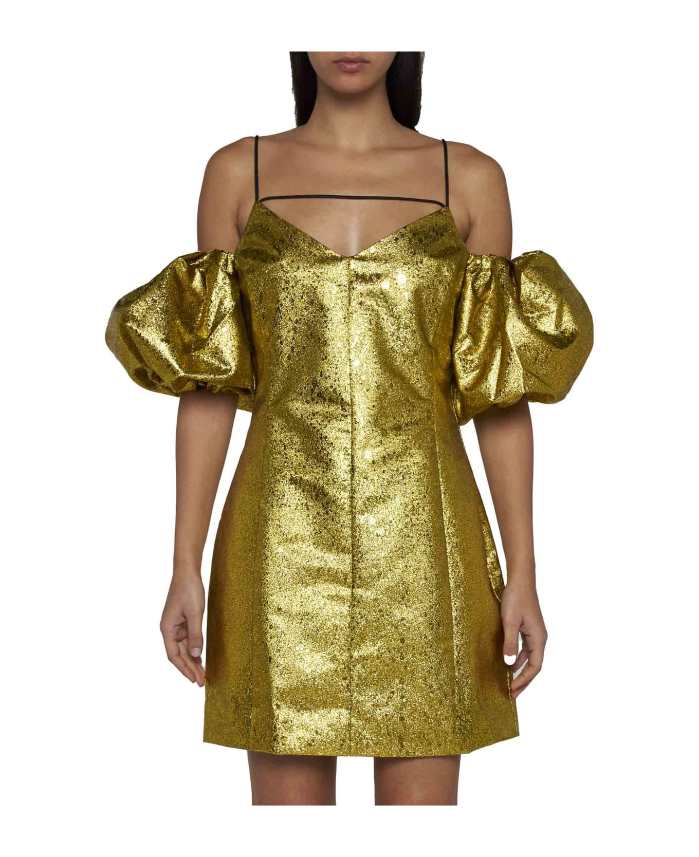 Stine Goya Dress - Luminescent gold