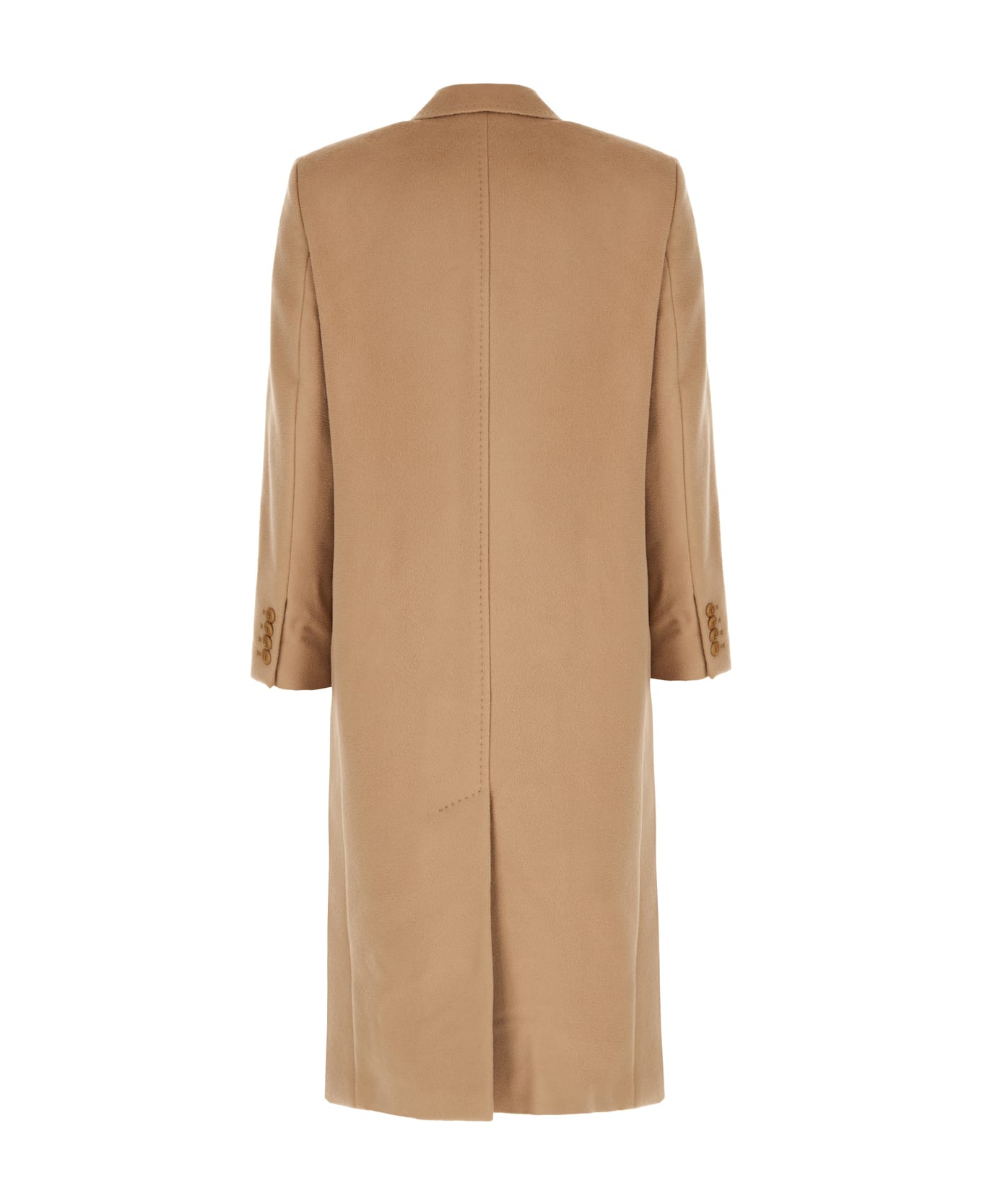 Max Mara Studio Beige Wool Coat - Cammello
