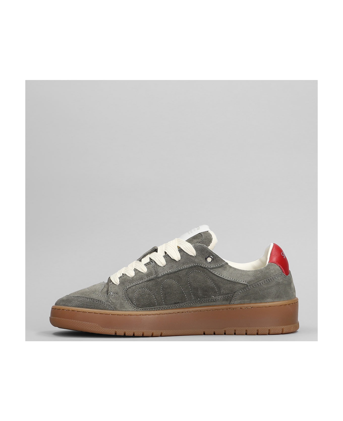 Paura Santha 2 Sneakers In Grey Suede - grey
