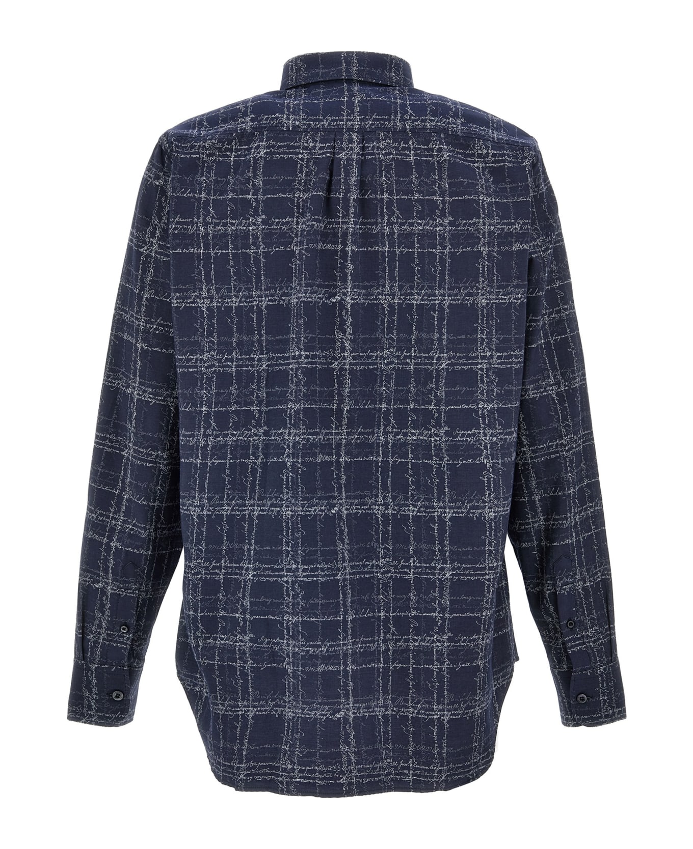 Berluti 'alessandro Scritto Checks' Shirt - Blue