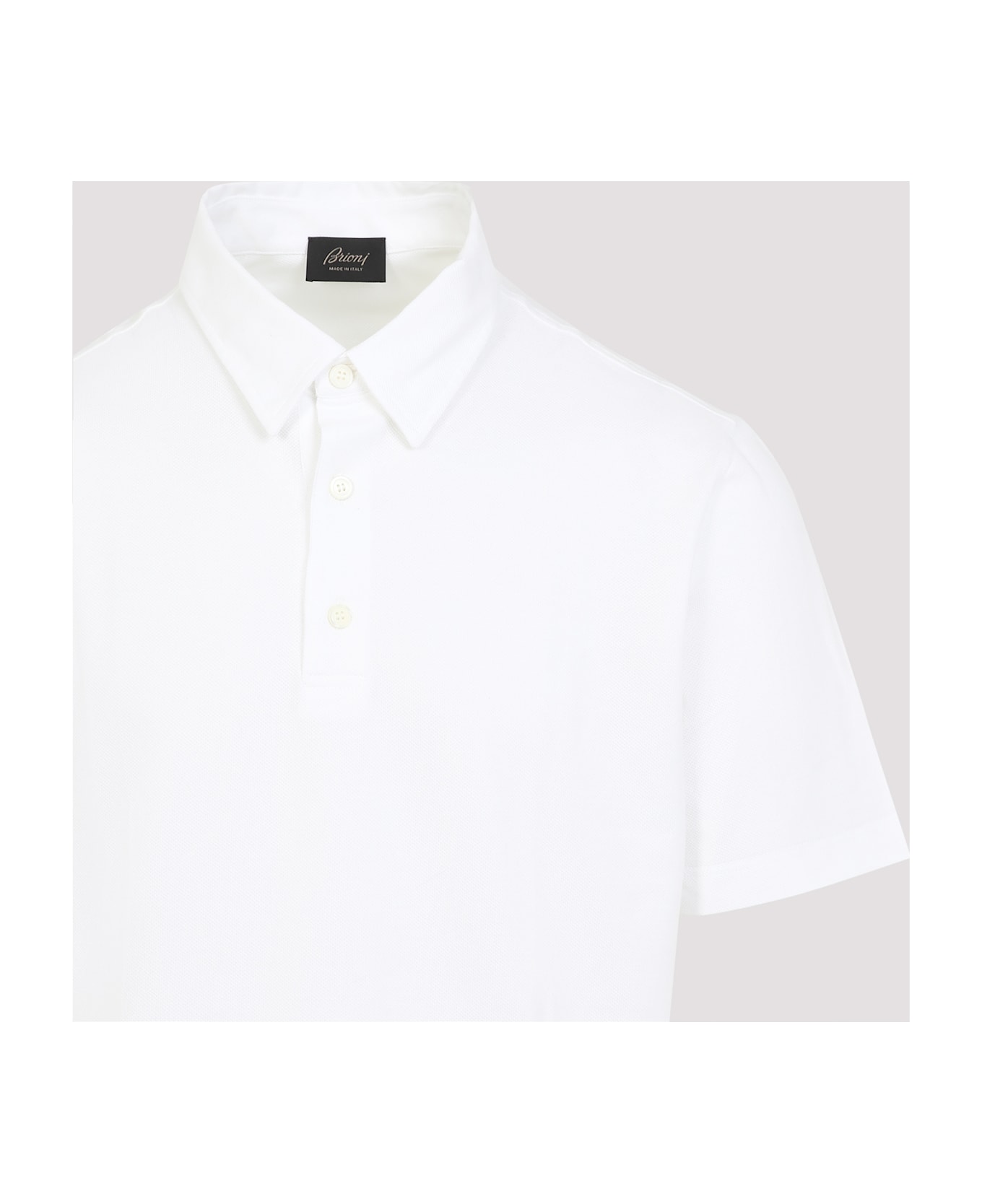 Brioni Ss Polo - White