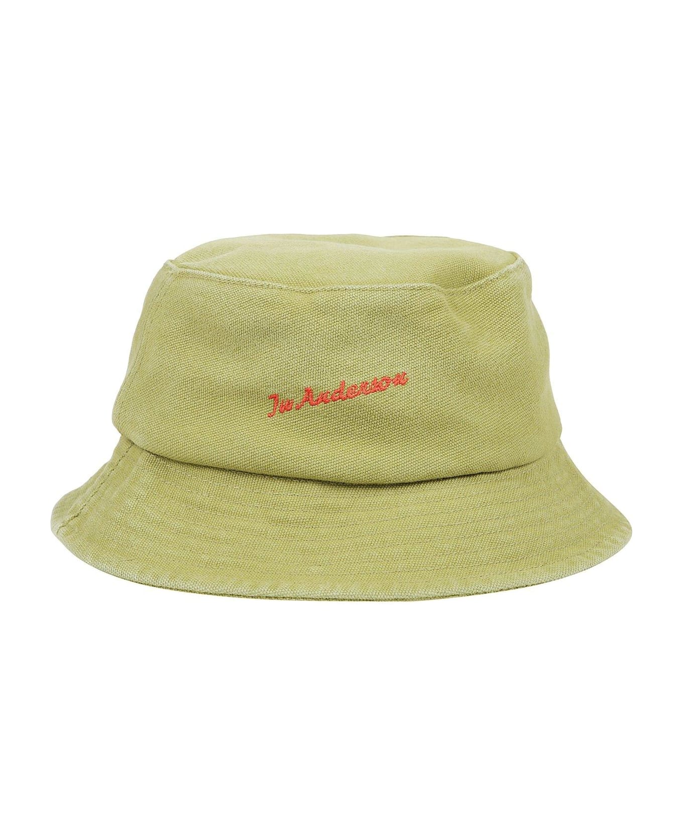 J.W. Anderson Anchor Logo Bucket Hat - Verde