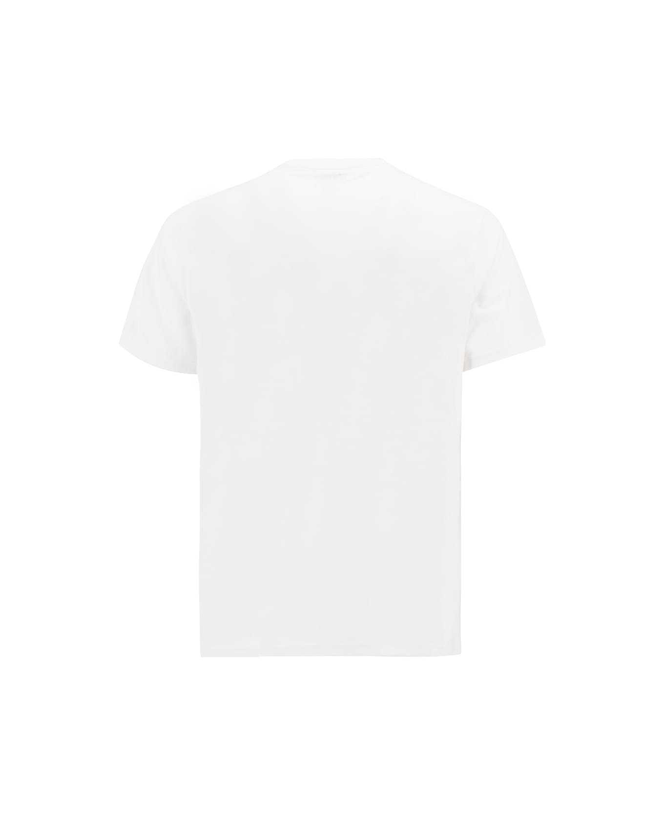 Polo Ralph Lauren Logo Embroidered Crewneck T-shirt - WHITE