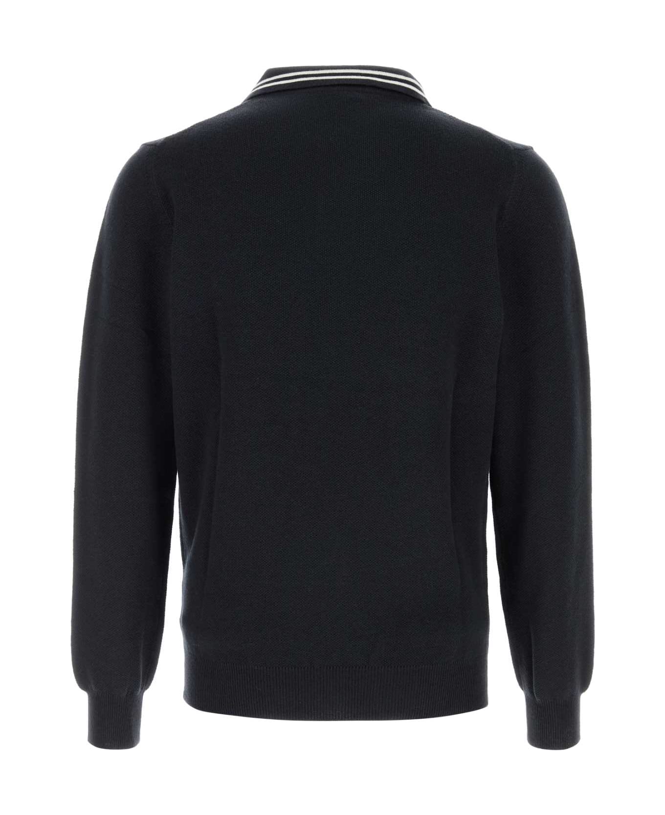 Autry Blue Knit Polo Shirt - N3KV