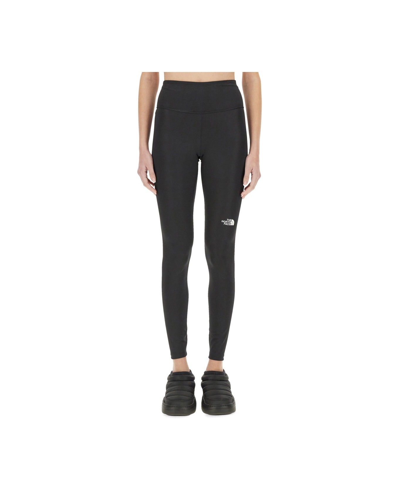 The North Face Leggings With Logo - BLACK
