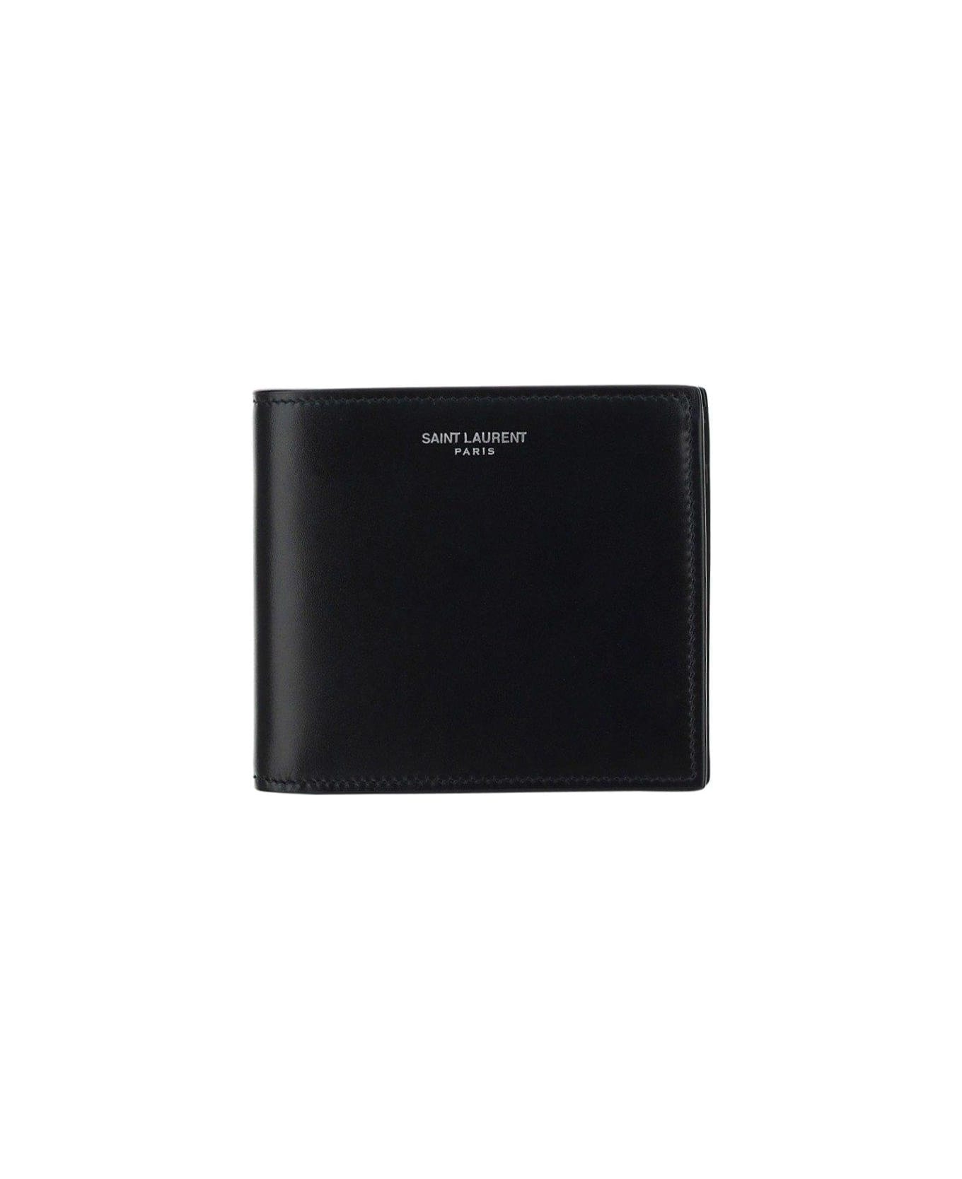 Saint Laurent East/west Bifold Wallet - BLACK