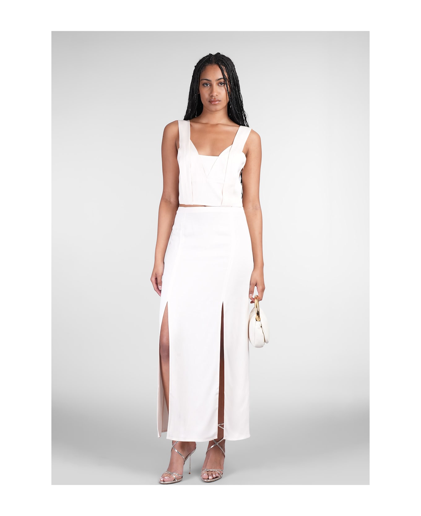 IRO Siqua Skirt In Rose-pink Viscose - rose-pink