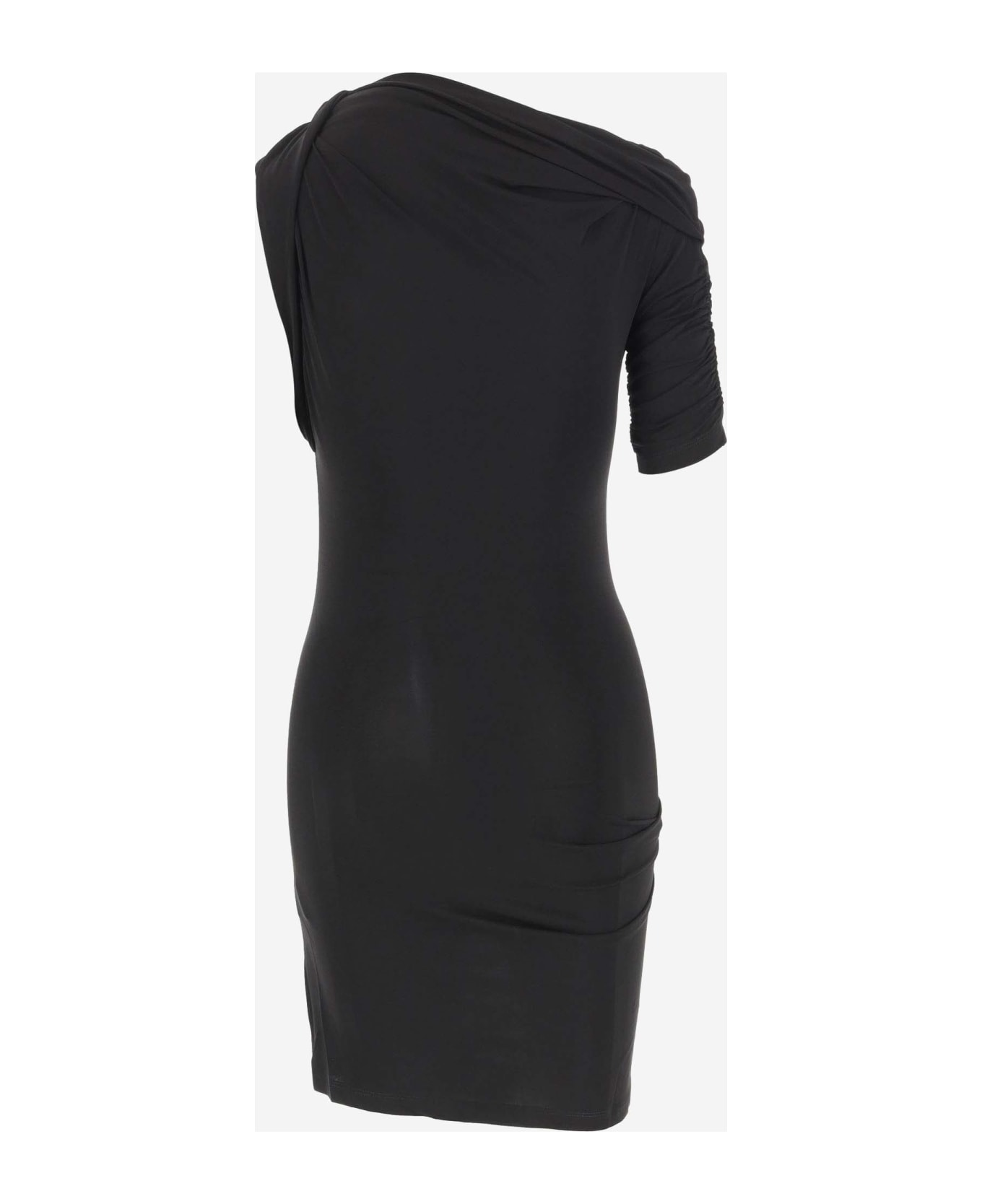 Jacquemus La Mini Robe Drapeado - Black
