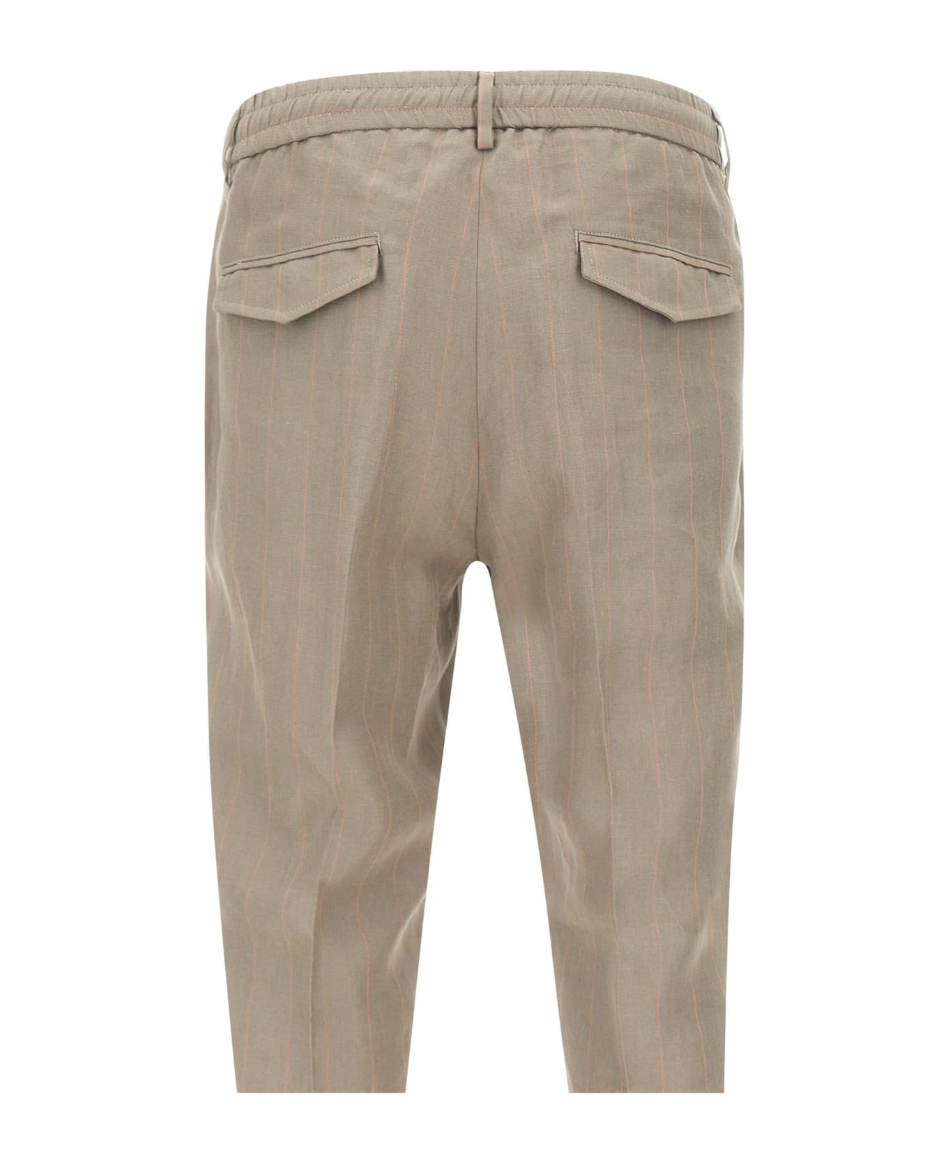 Peserico Linen Trousers - GREEN