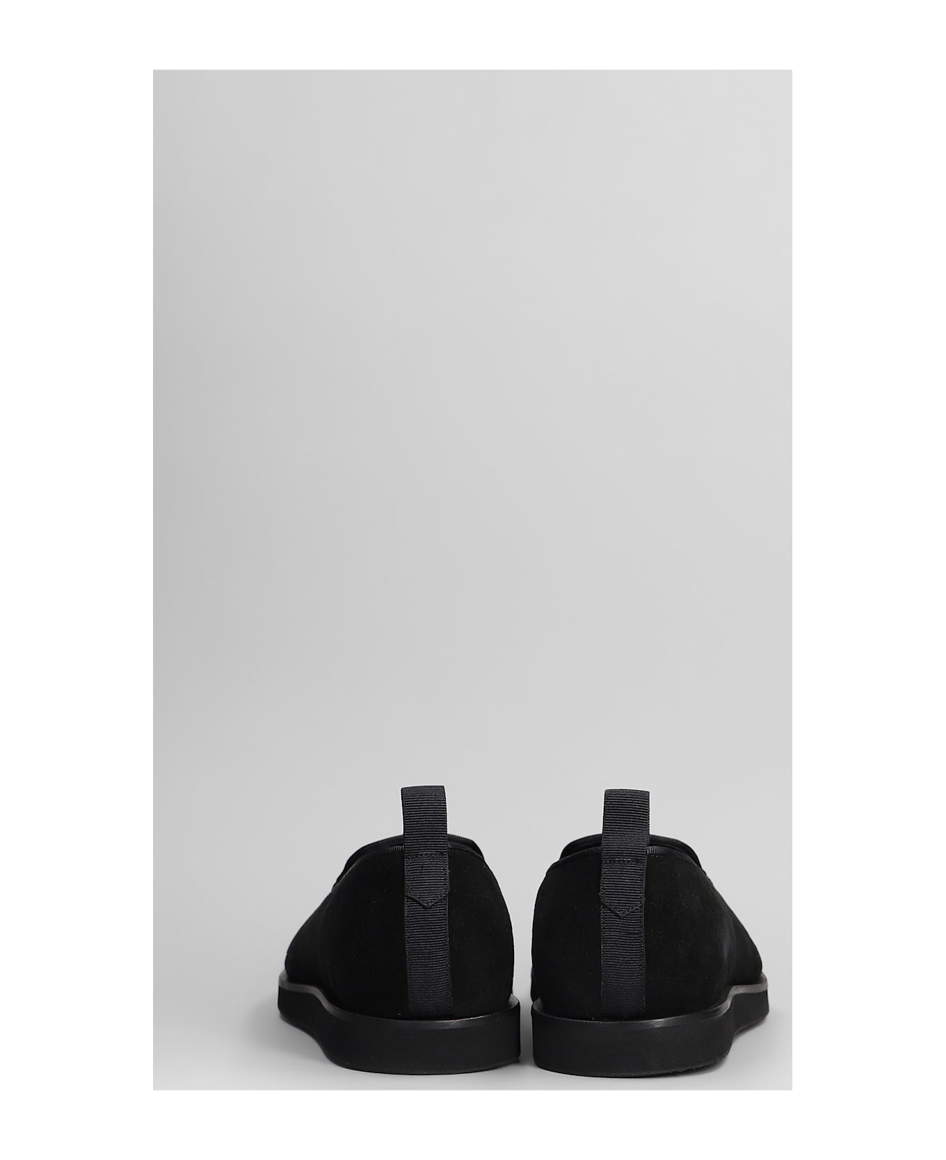 Needles Loafers In Black Suede - black