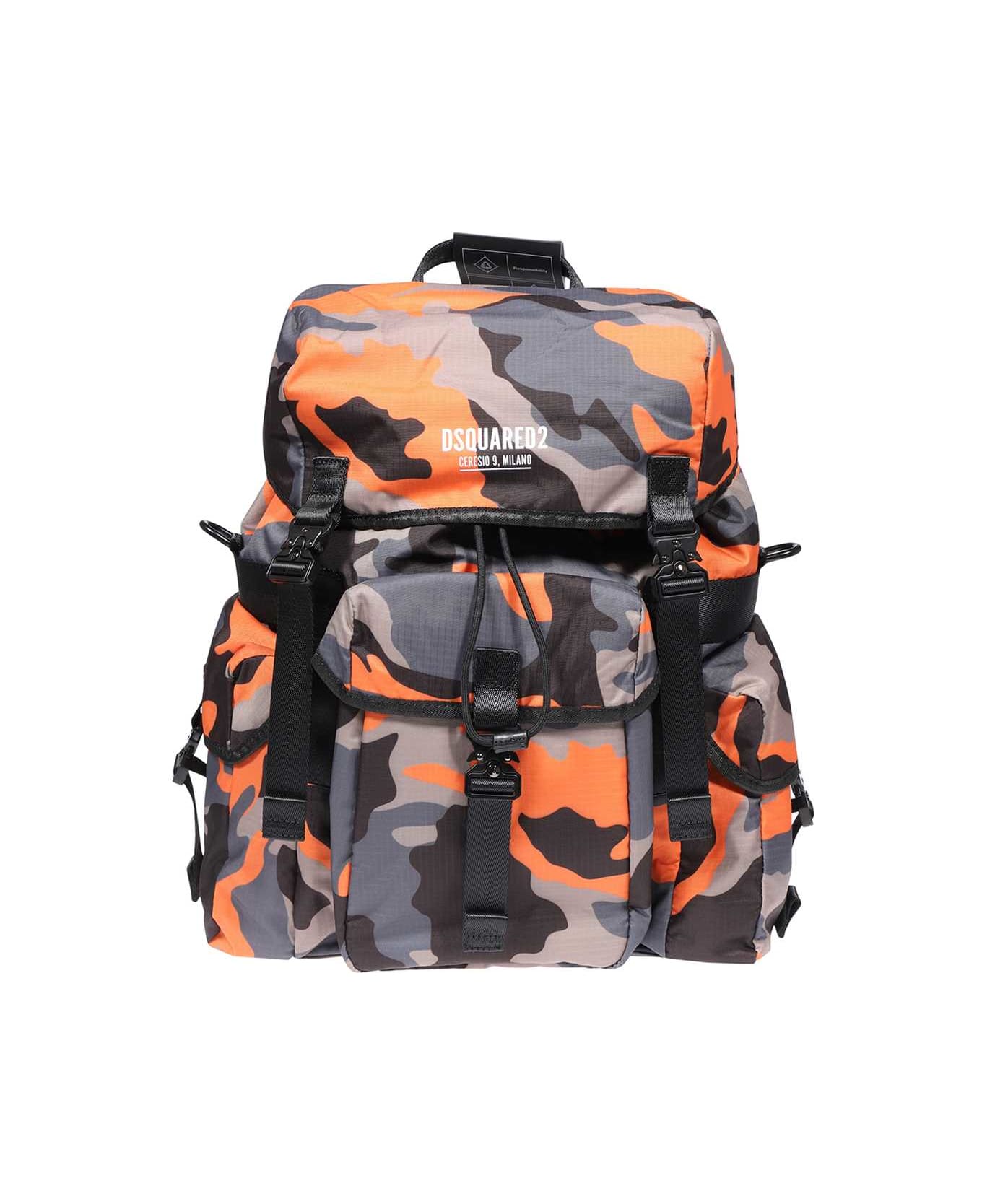 Dsquared2 Printed Nylon Backpack - Multicolor