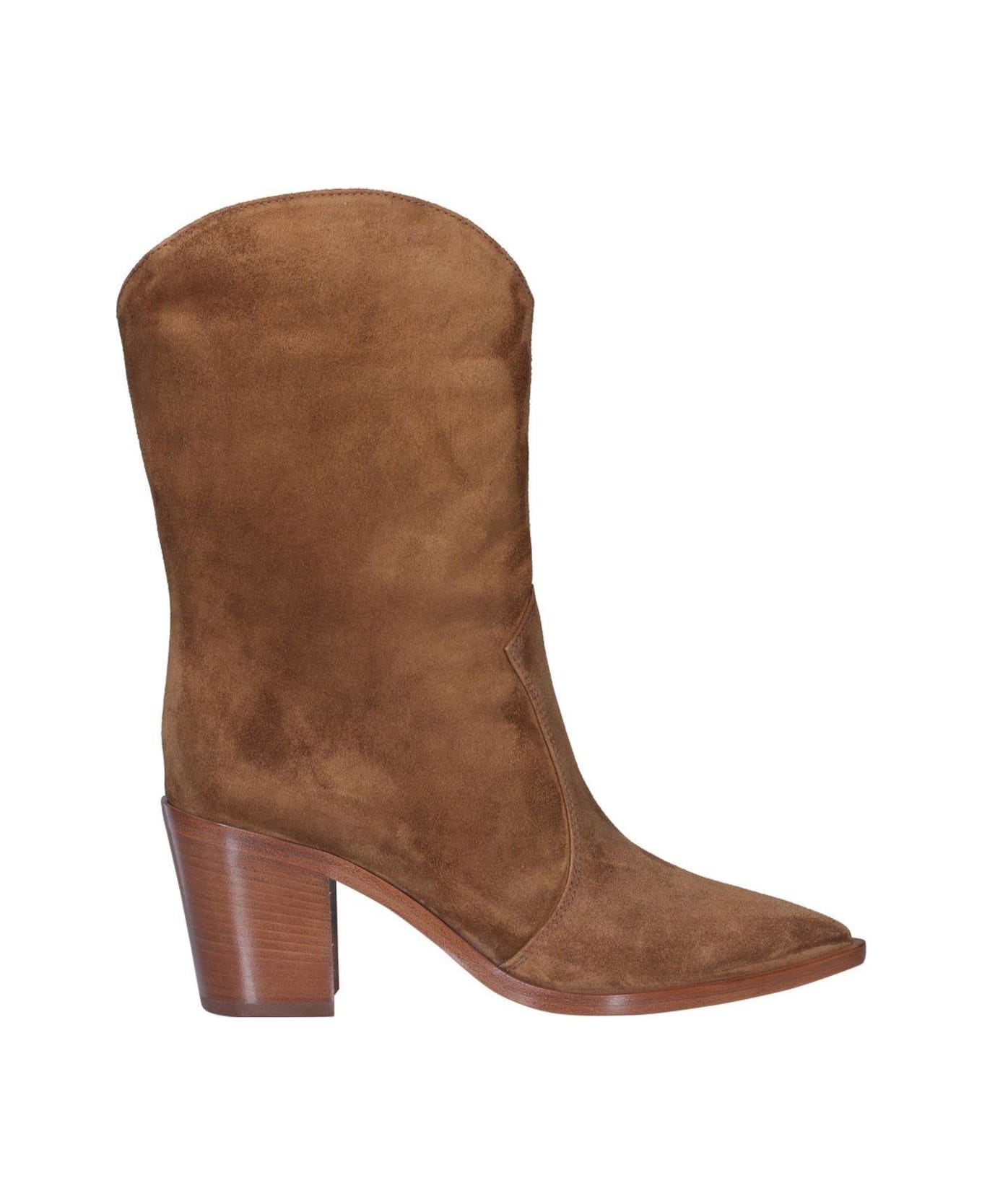 Gianvito Rossi Denver Pointed-toe Boots - TEXAS
