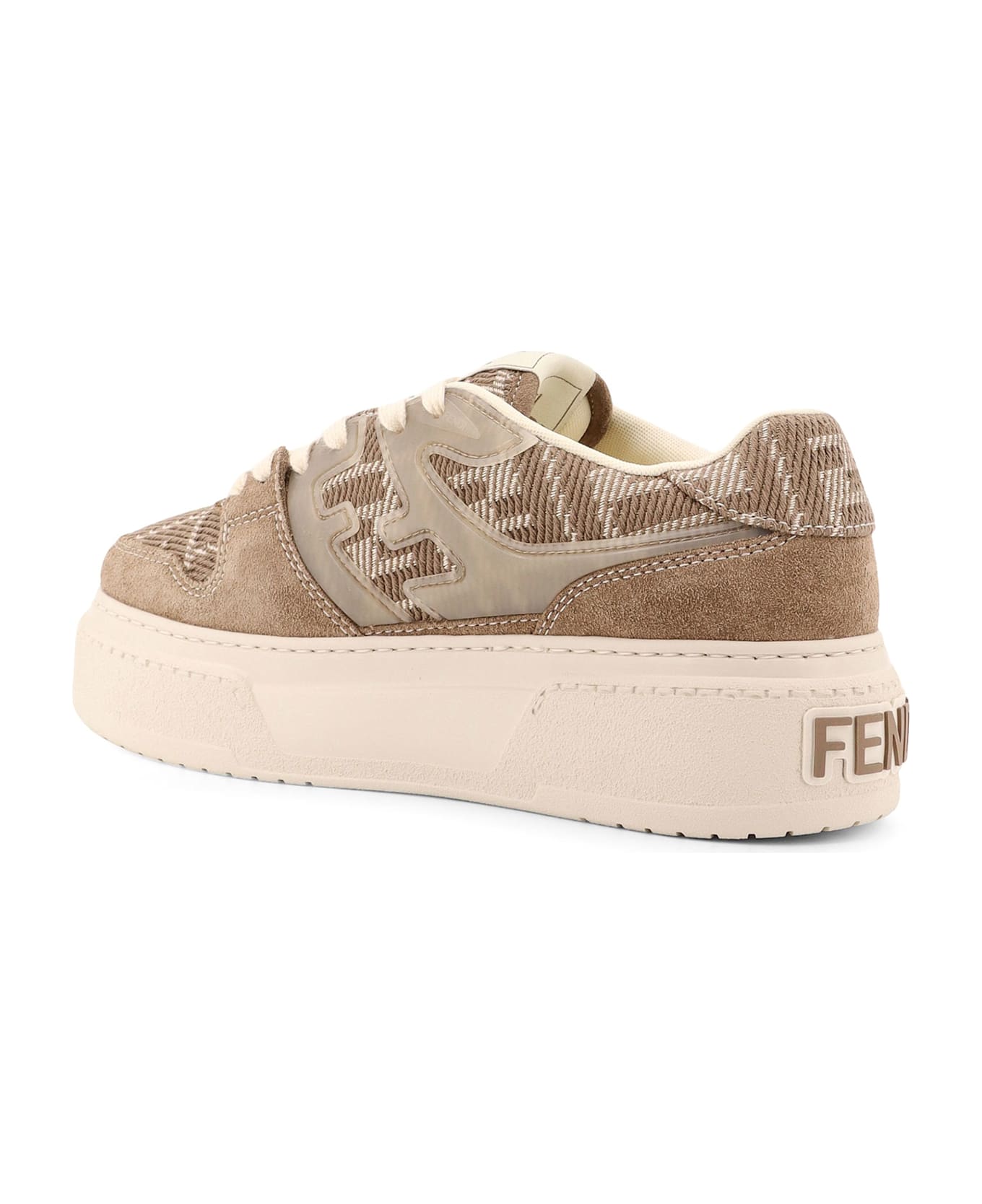 Fendi Match Platform Sneakers - Beige