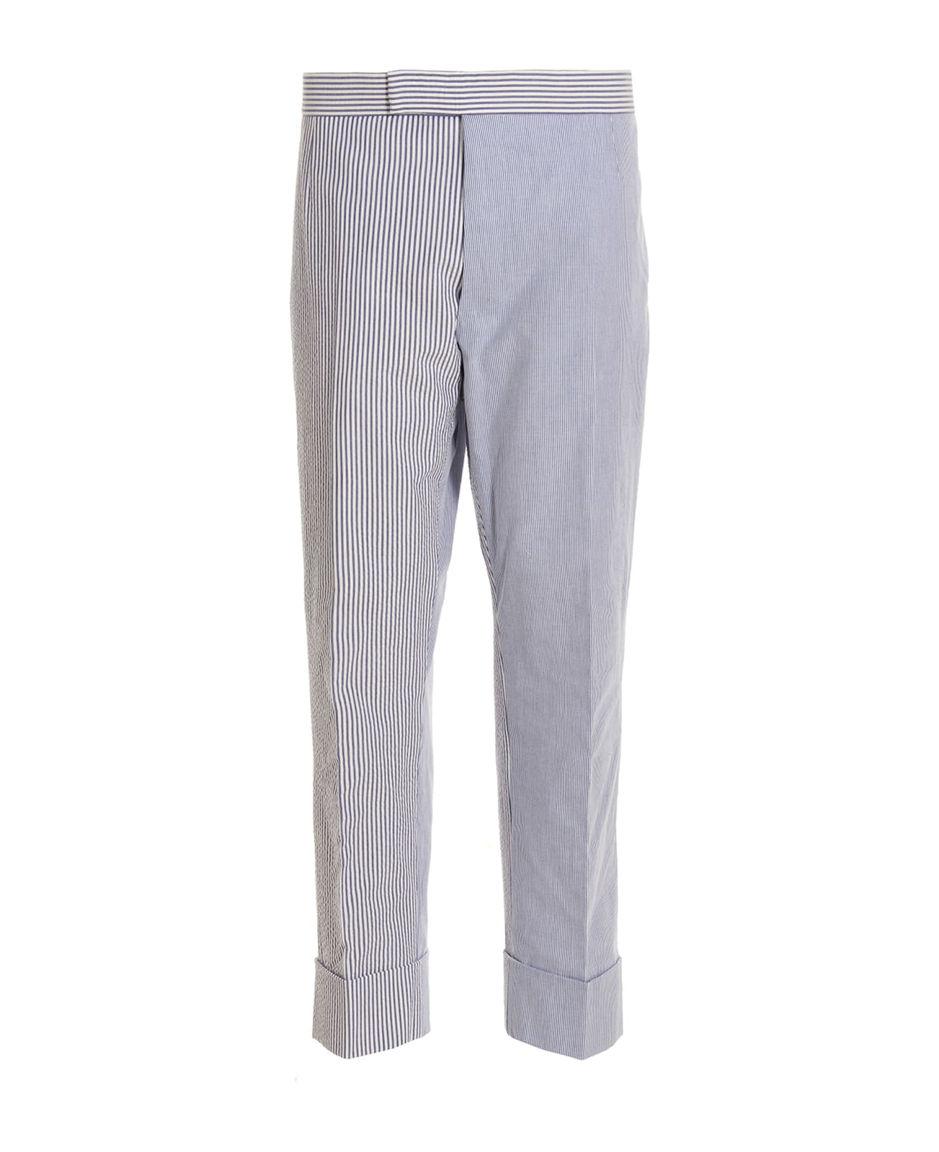 Thom Browne Striped Trousers - Light Blue