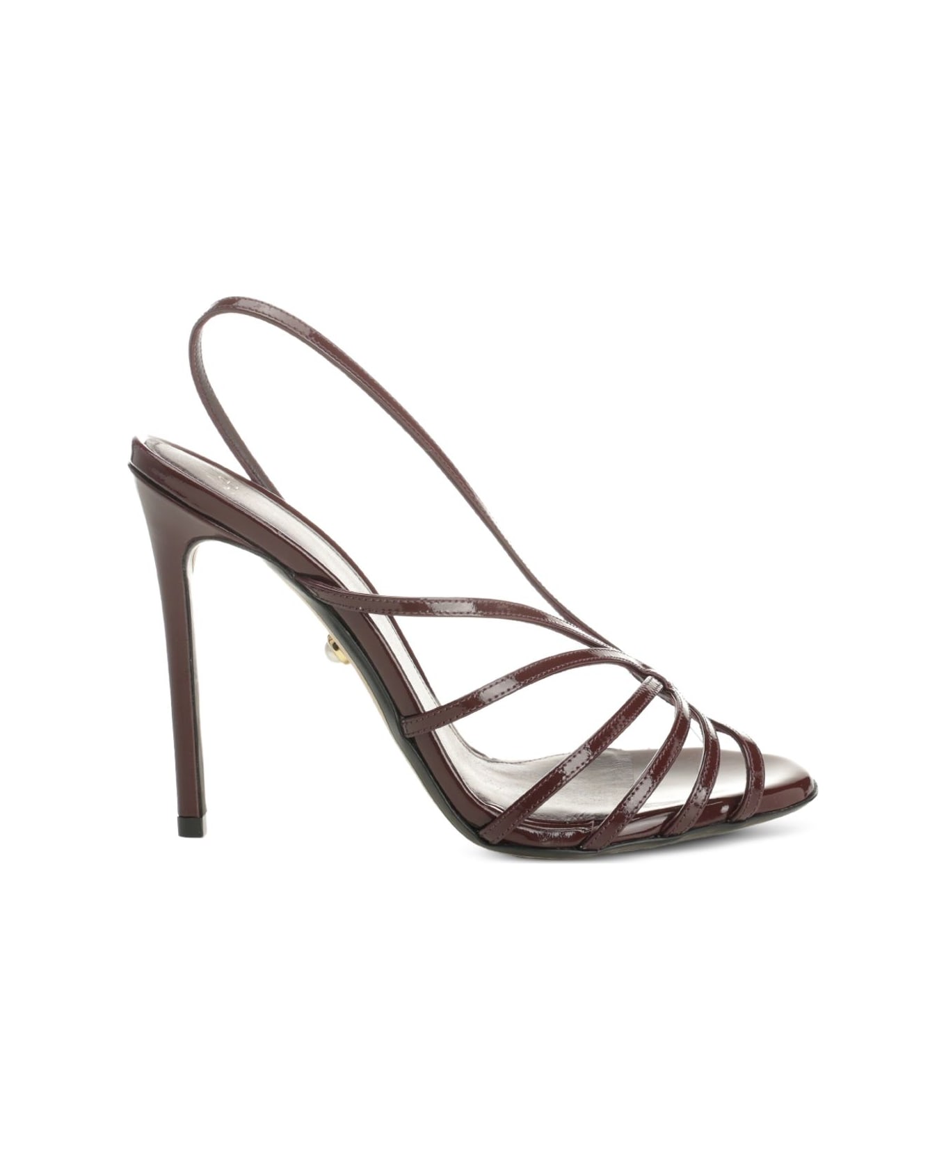 Alevì Merlot Leather Sandal - Bordeaux