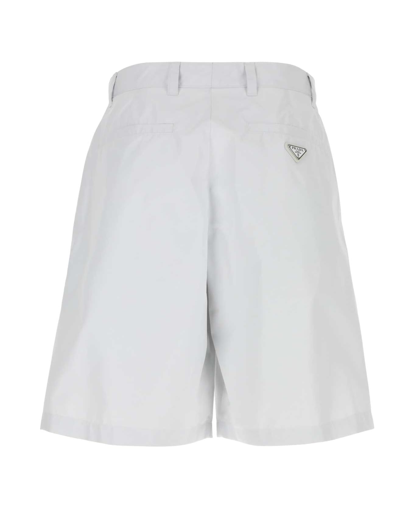 Prada White Nylon Blend Bermuda Shorts - F0009