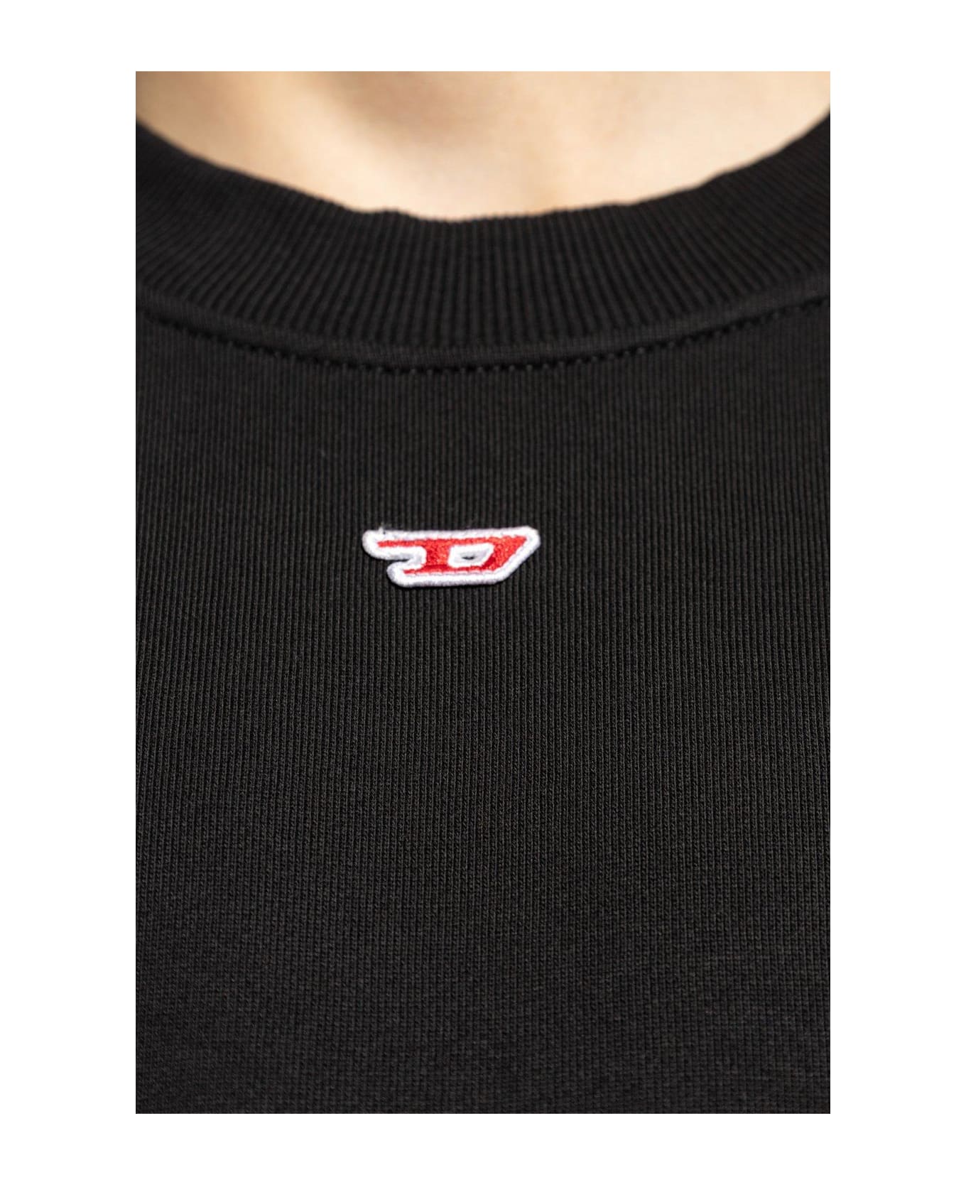 Diesel S-boxt-d Logo Patch Sweatshirt - Black