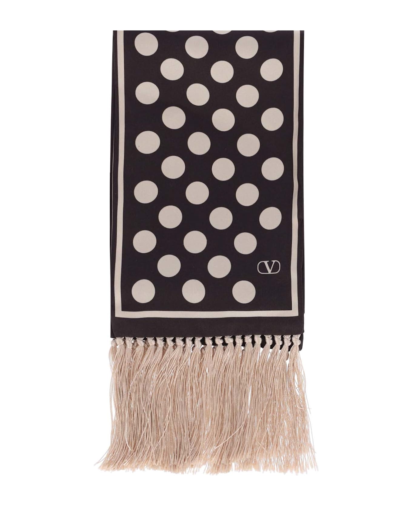 Valentino Garavani 
opticool
 Silk Scarf - Brown