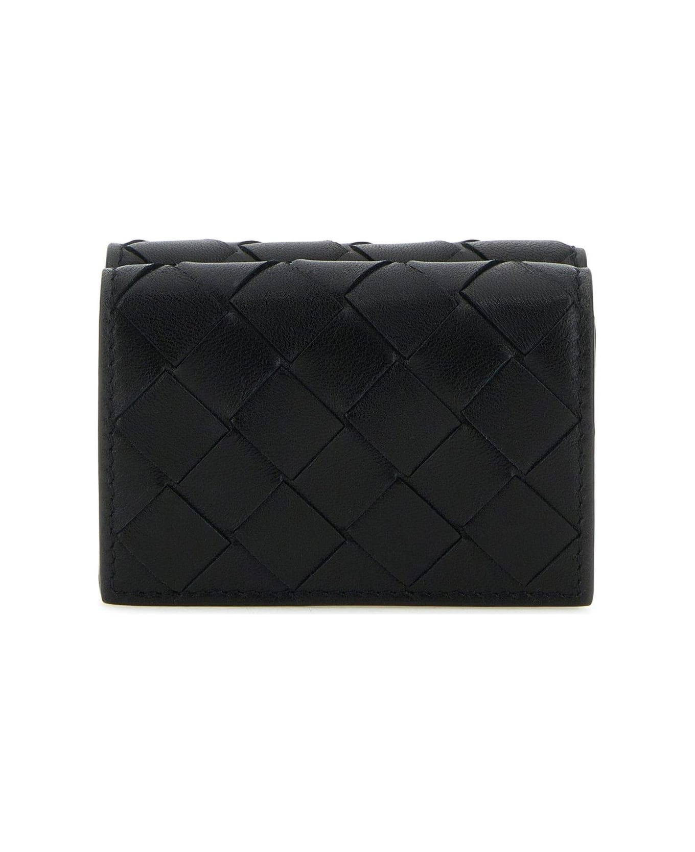 Bottega Veneta Tiny Trifold Wallet - Black