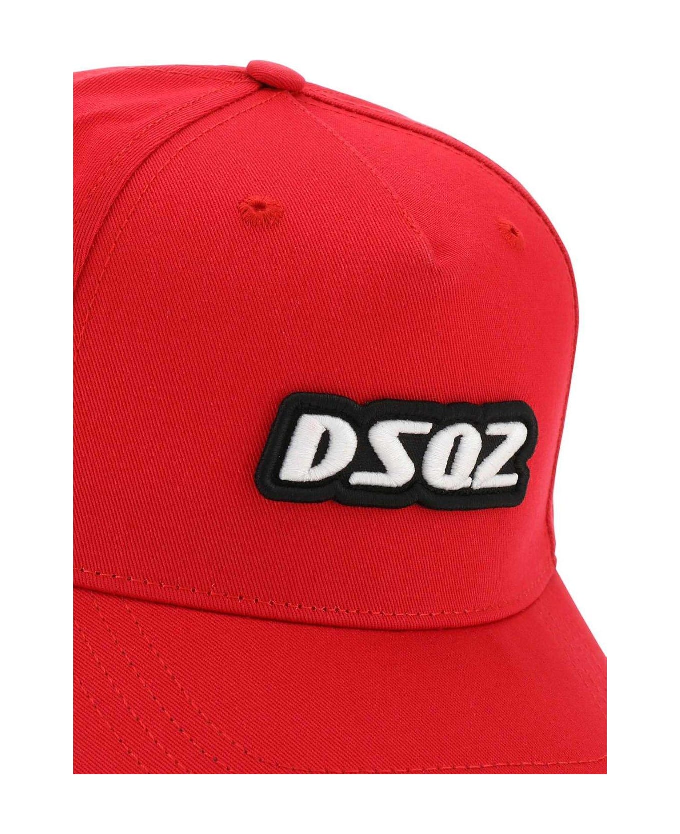 Dsquared2 Logo-embroidered Baseball Cap - Red