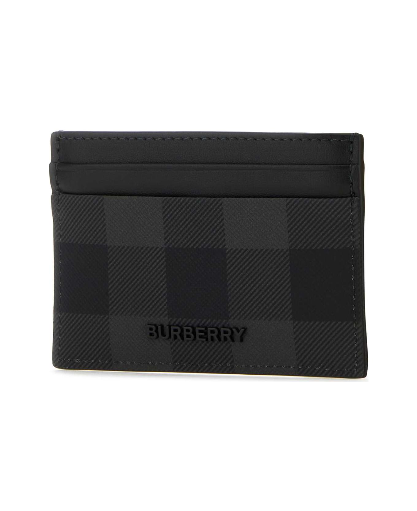 Burberry Printed Canvas Card Holder - CHARCOAL