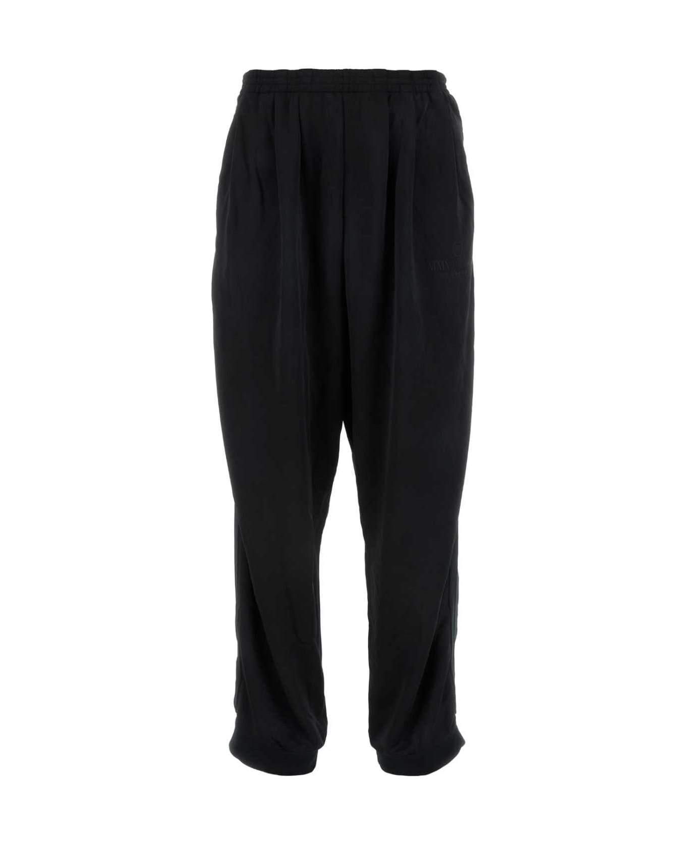 Mihara Yasuhiro Black Polyester Pant - BLACK