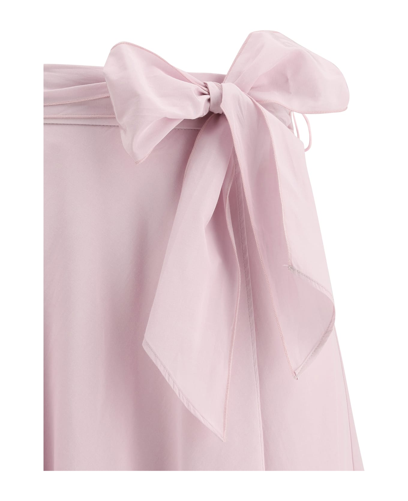 Forte_Forte Taffeta Wallet Skirt - Oyster