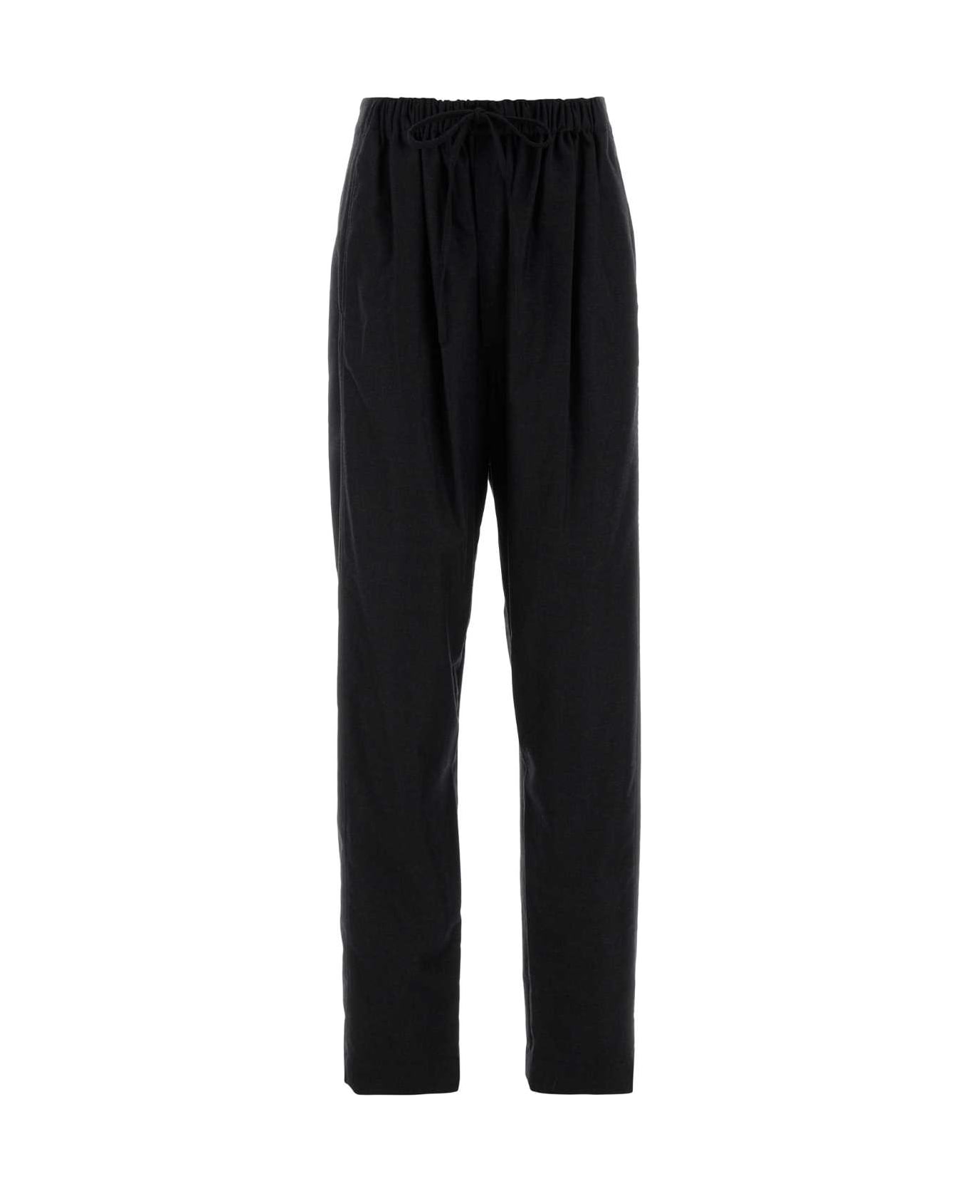 Lemaire Charcoal Cashmere Blend Pant - ANTHRACITEGREY