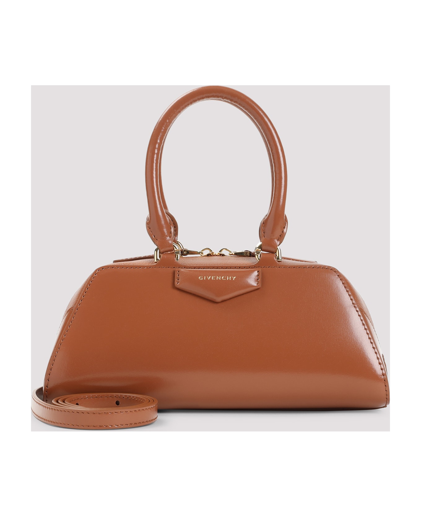 Givenchy Antigona East West Mini Bag - Caramel Brown