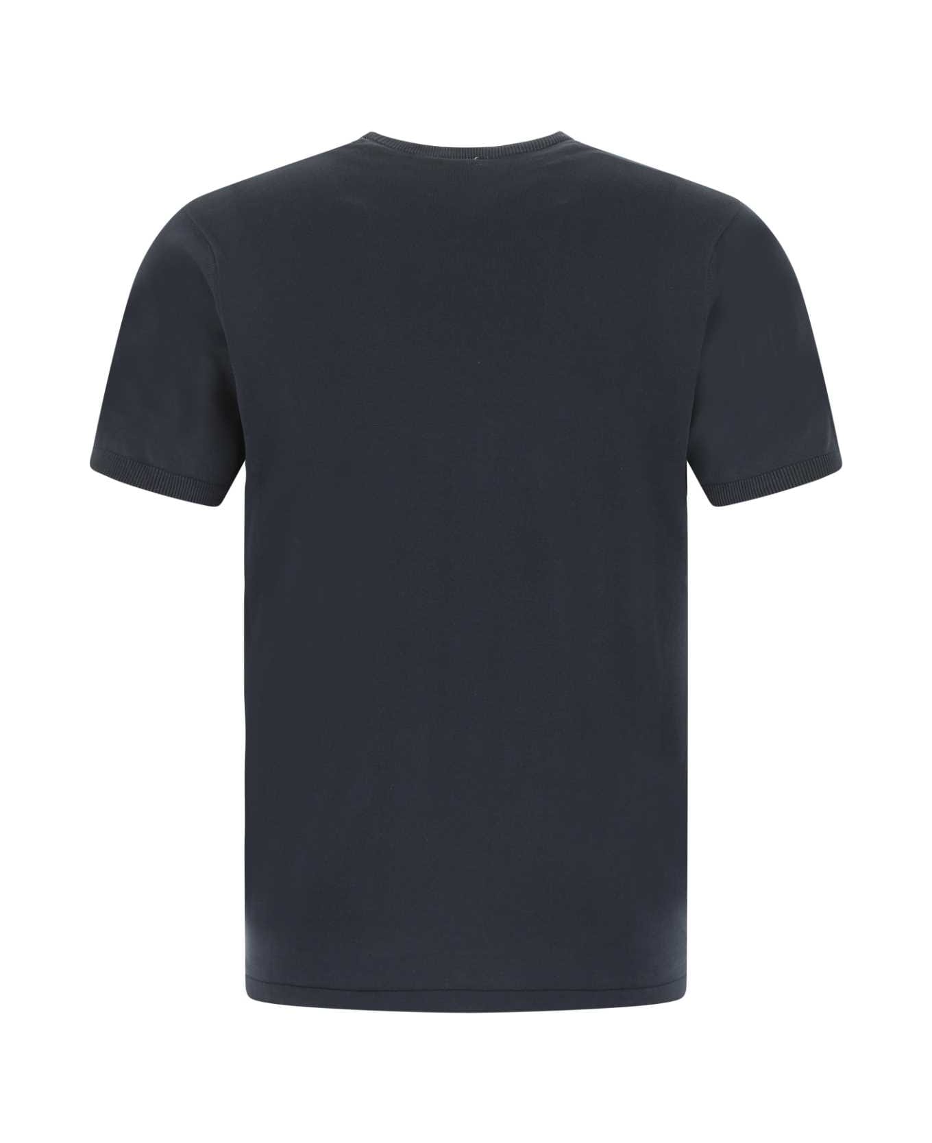 Aspesi Dark Blue Cotton T-shirt - 01098 シャツ