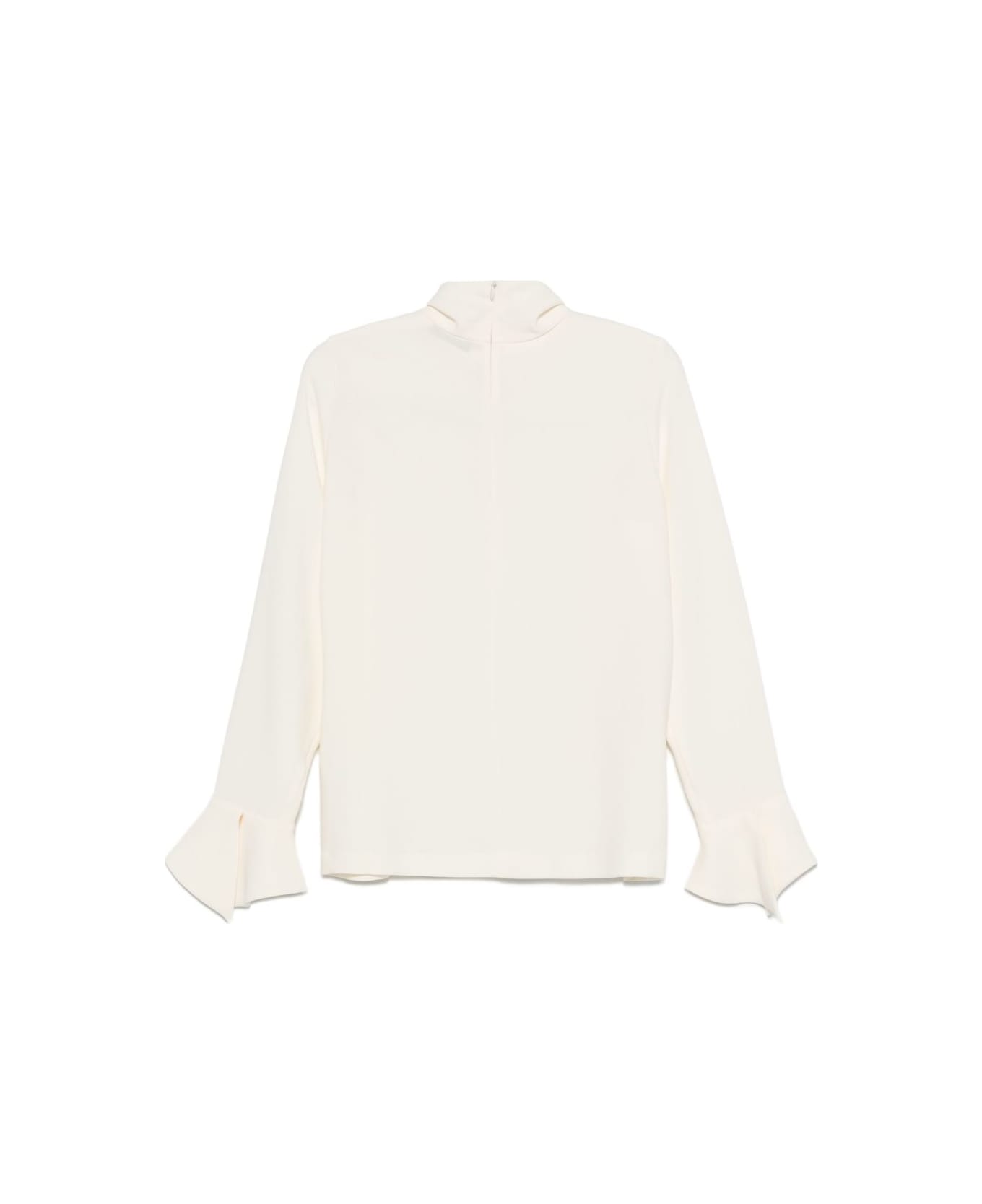 Alberto Biani High-neck Blouse - Cream