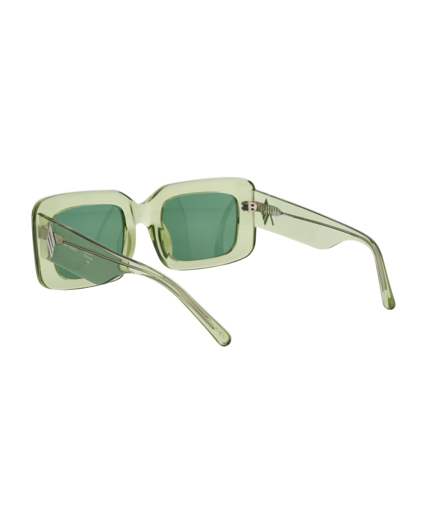 The Attico Jorja Sunglasses - LIME/SILVER/GREEN サングラス