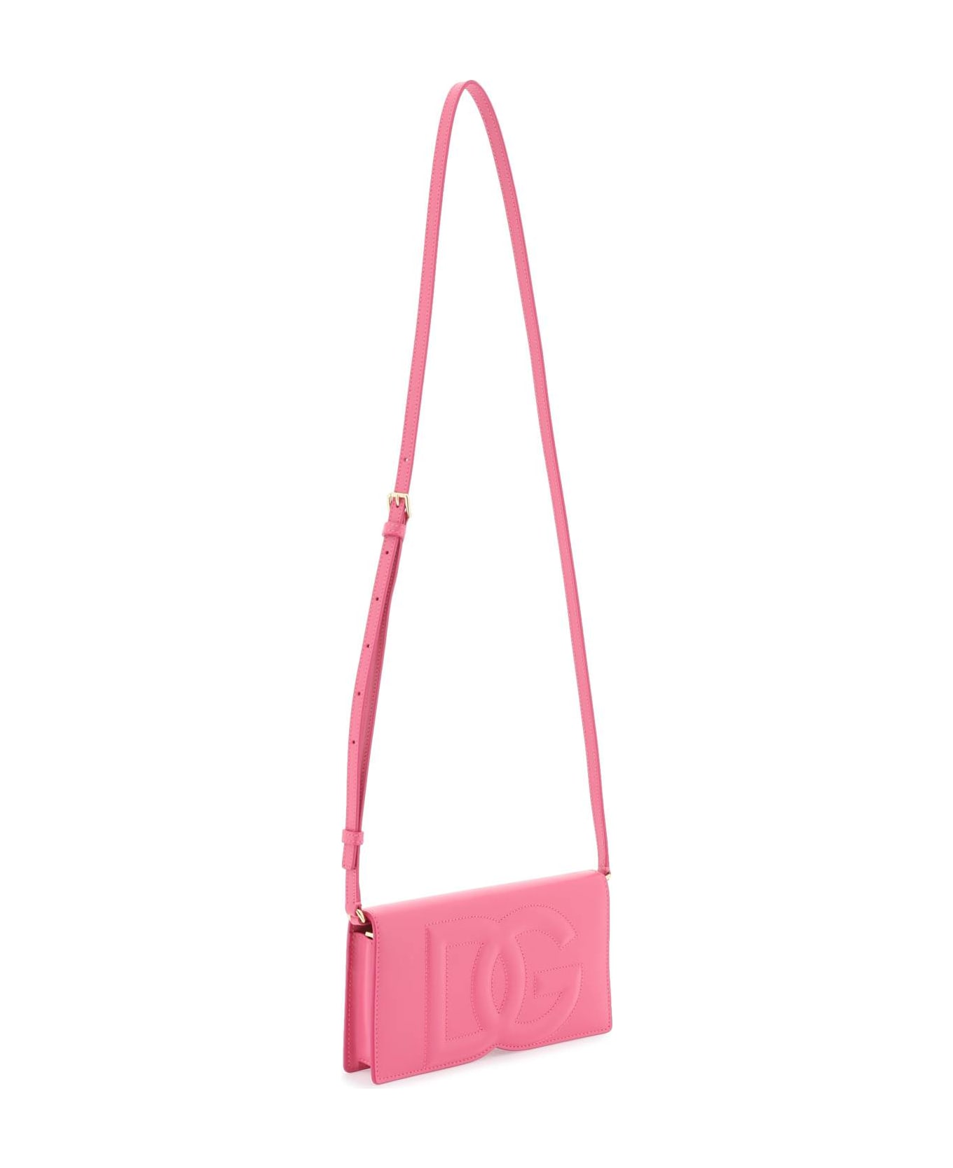 Dolce & Gabbana Phone Bag With Logo - Glicine