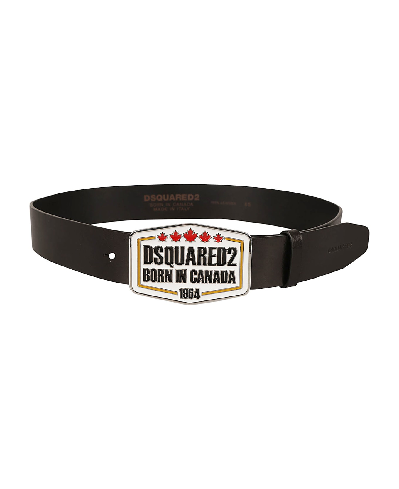Dsquared2 1964 Logo Buckle Belt - Black