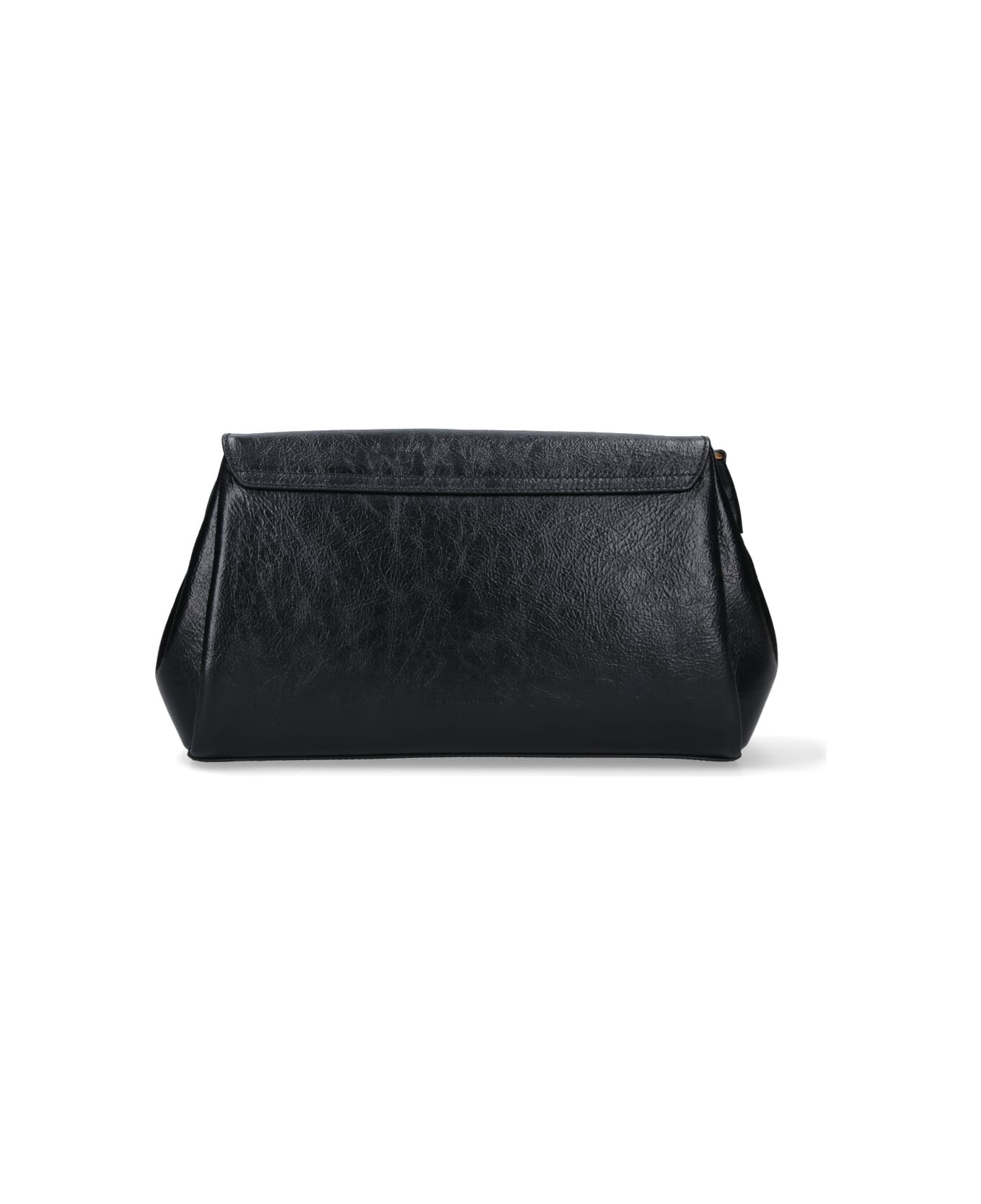 Dries Van Noten Leather Shoulder Bag - Black  