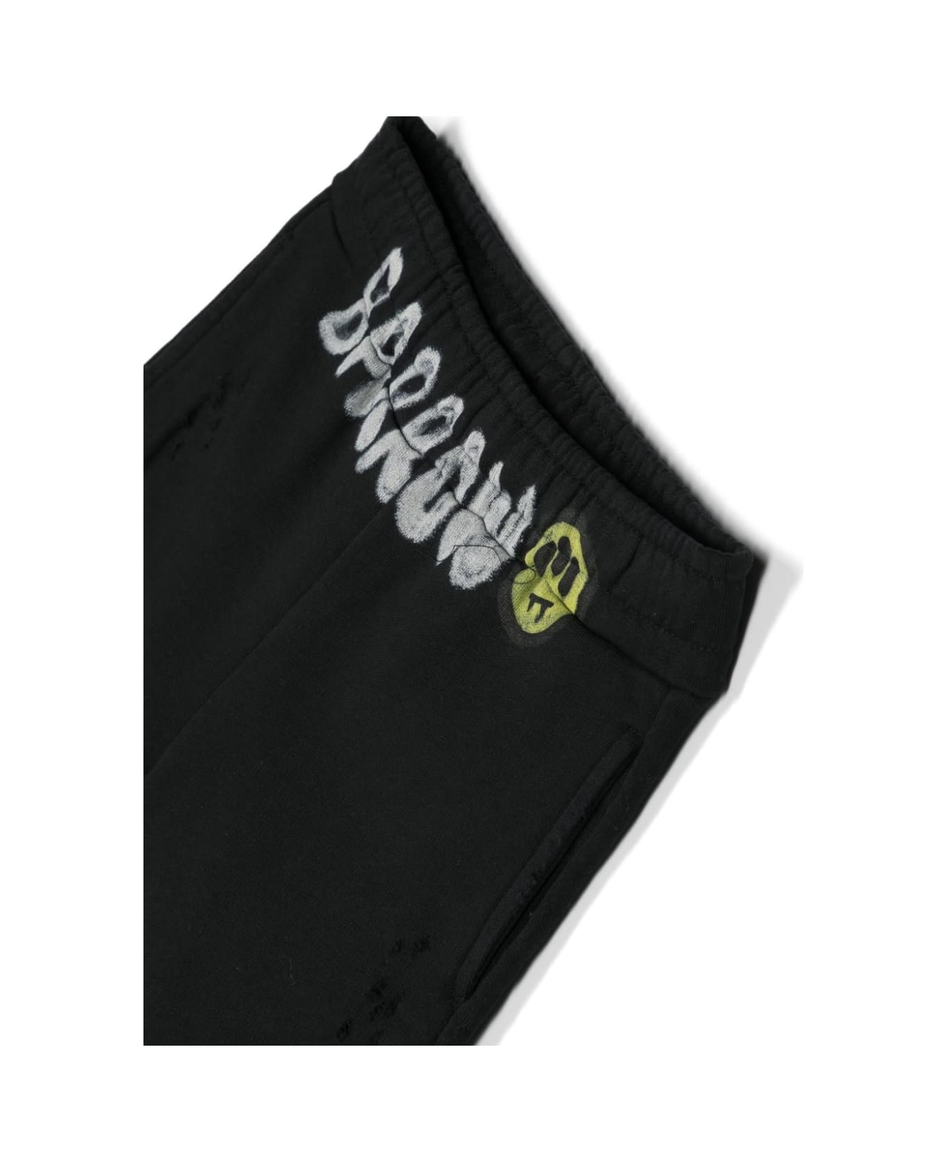 Barrow Black Cotton Shorts With Logo - Black