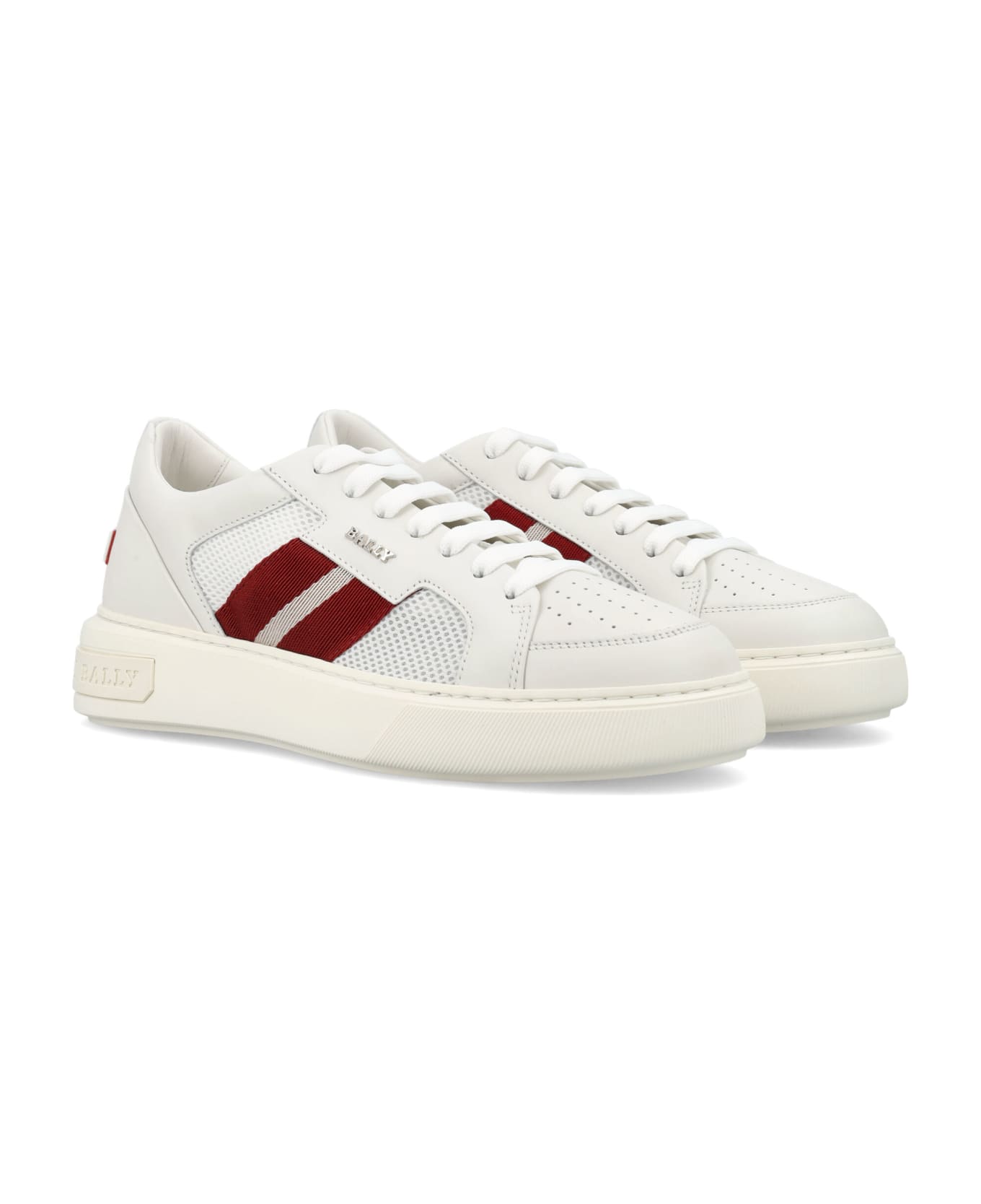 Bally Melys-t Leather Sneakers - 0300 WHITE