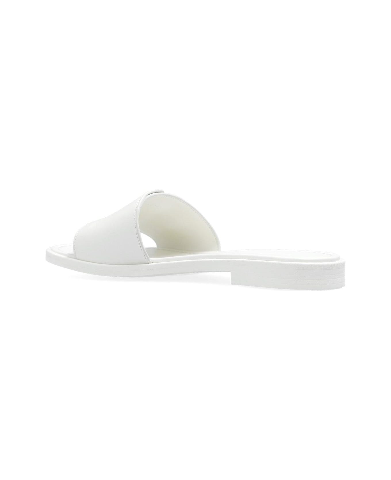Chloé Marcie Buckle Detailed Slides - White