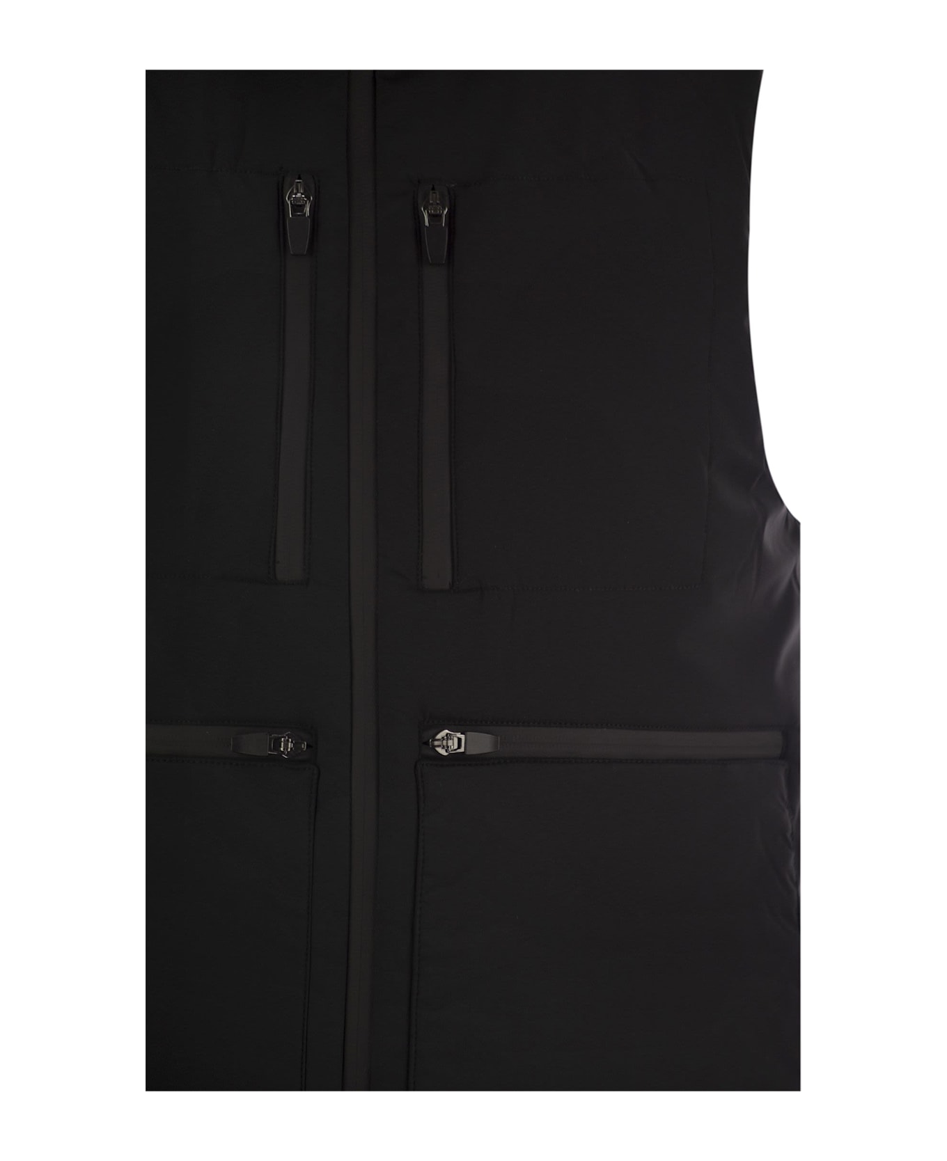 MC2 Saint Barth Waistcoat With Patch Pockets - Black