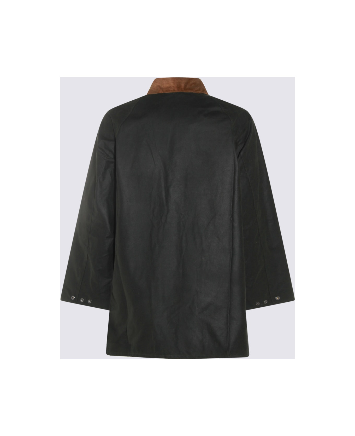 Barbour Black Cotton Coat - SAGE
