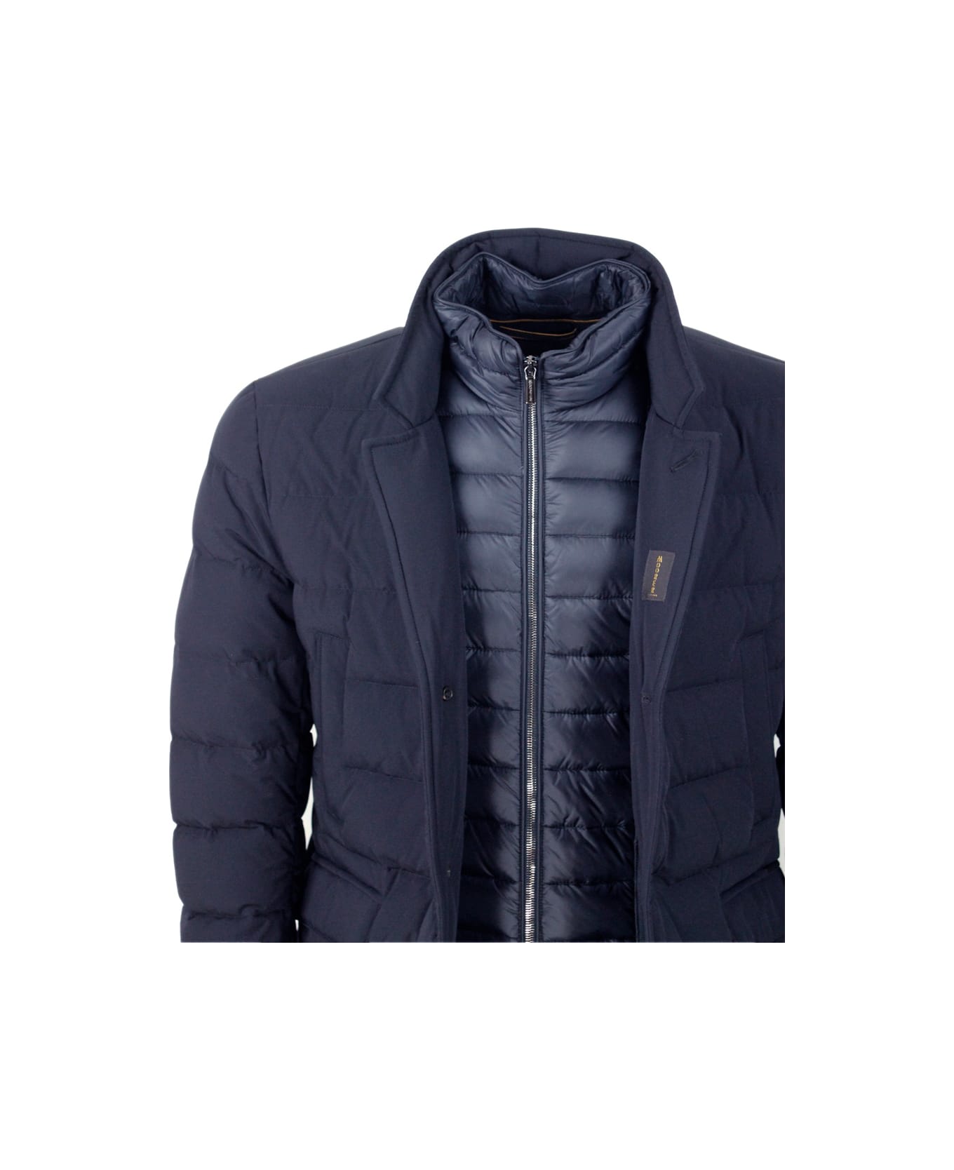Moorer Coat - Dark blu