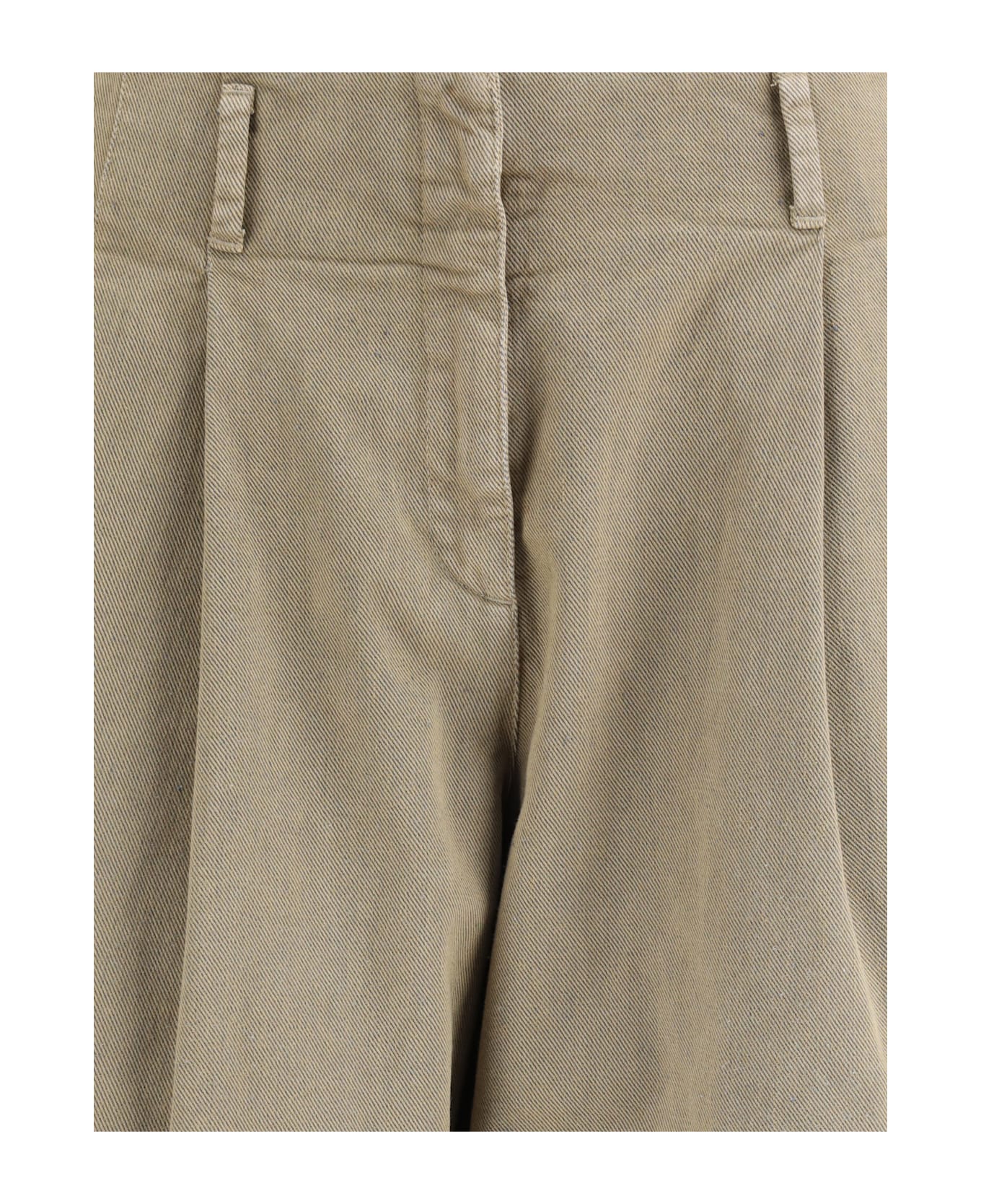 Golden Goose Oversized Wide Leg Pants - Green ボトムス