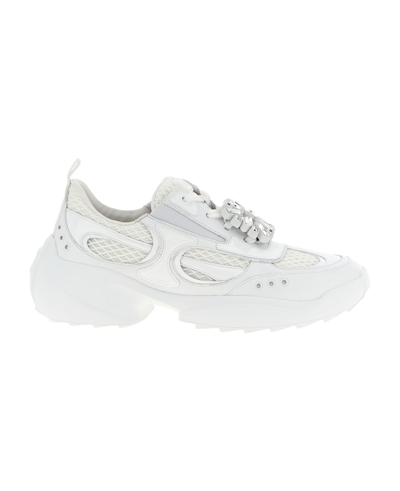 Roger Vivier 'viv' On The Run' Sneakers - BIANCO