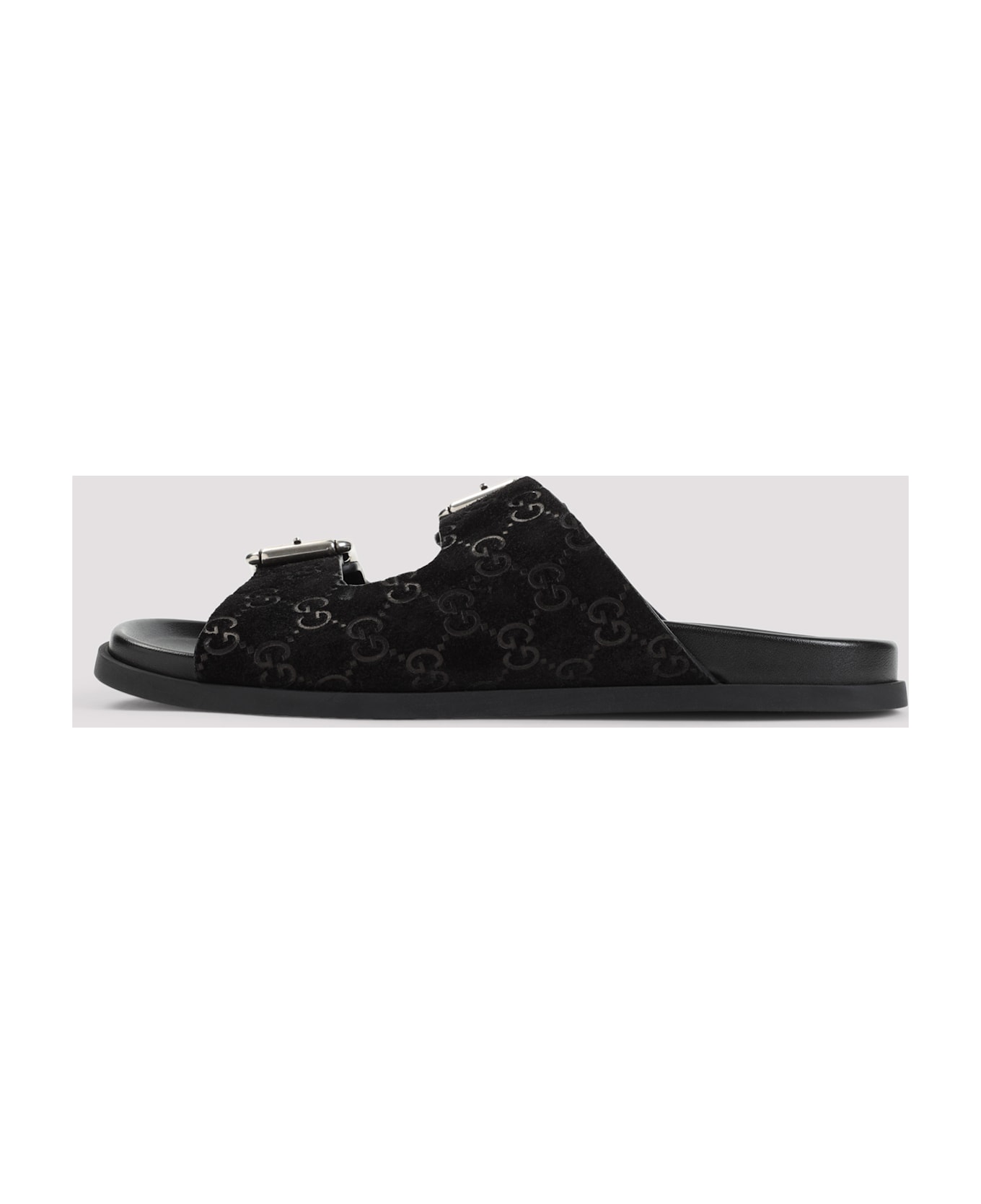 Gucci Suede Slippers - Black