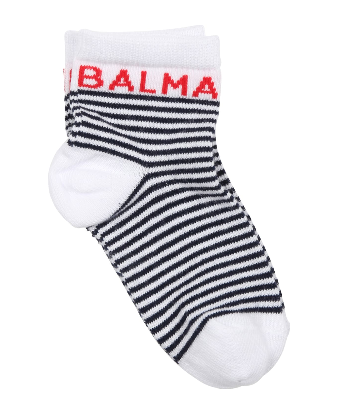 Balmain Multicolored Socks For Babies With Logo - Multicolor
