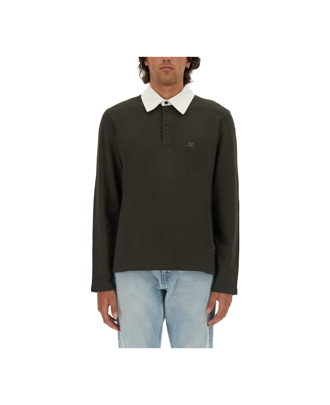 Courrèges Cotton Polo - BROWN