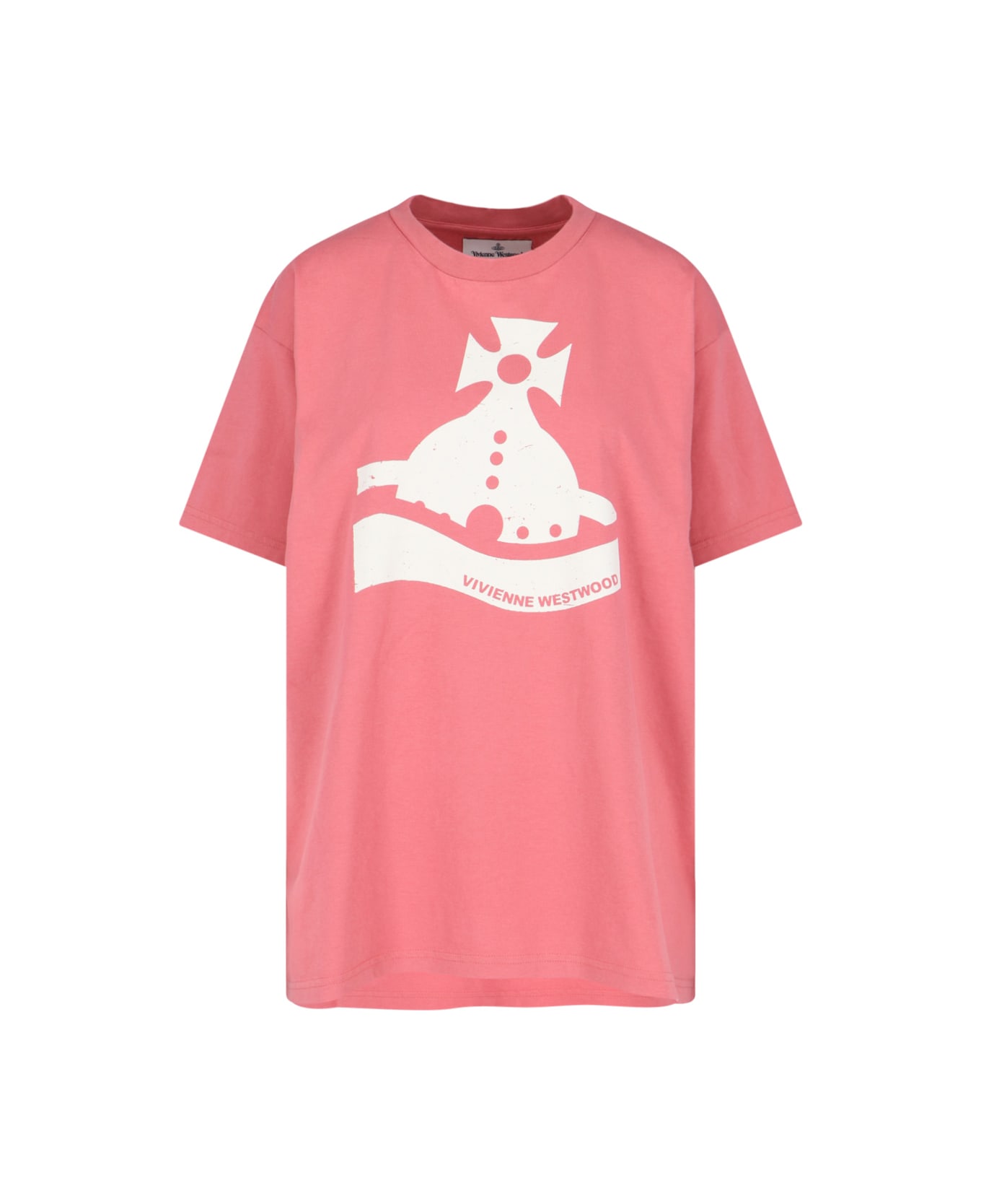 Vivienne Westwood 'sunken Orb' Printed T-shirt - Pink