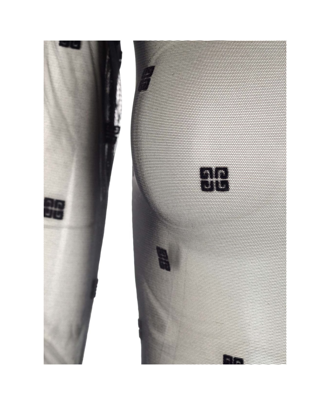 Givenchy Transparent Bodysuit '$g' Motif - Black