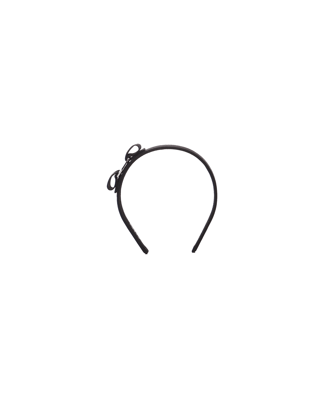 Ferragamo Headband With Bow - Black